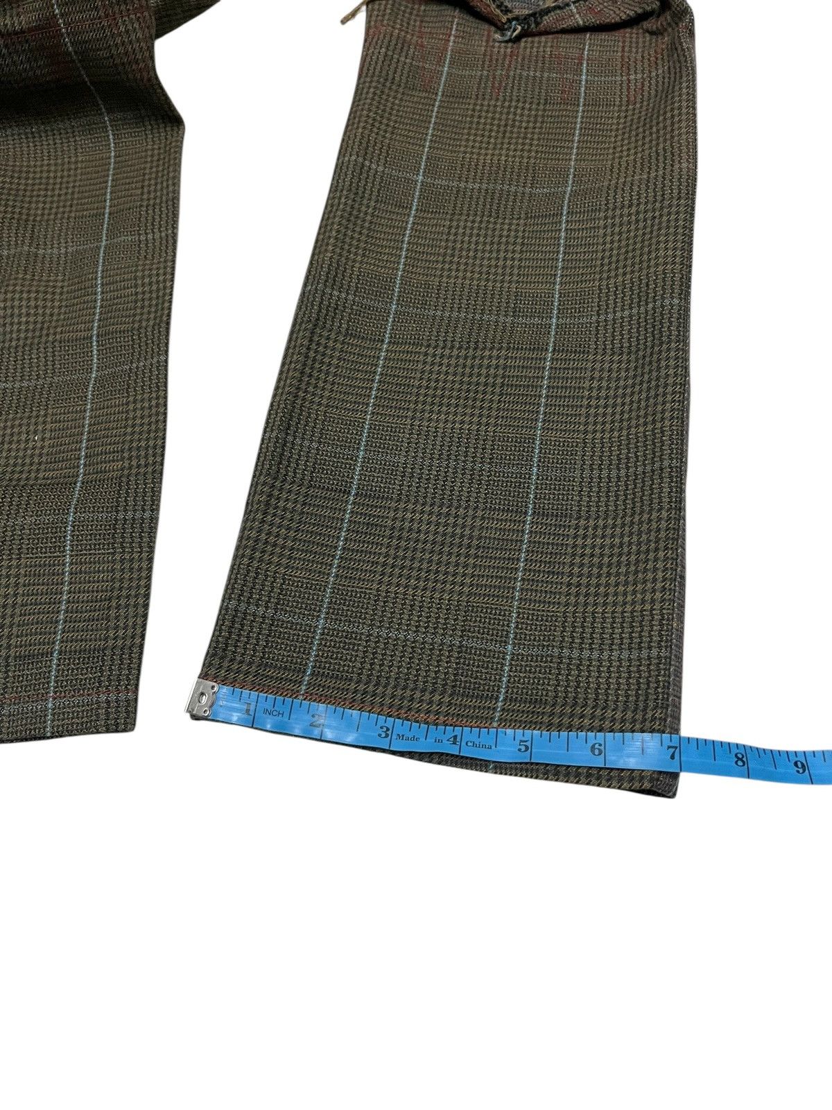 Christopher Nemeth 🔥Christopher Nemeth Distressed Check Embroidered Pants Size US 34 / EU 50 - 12 Thumbnail