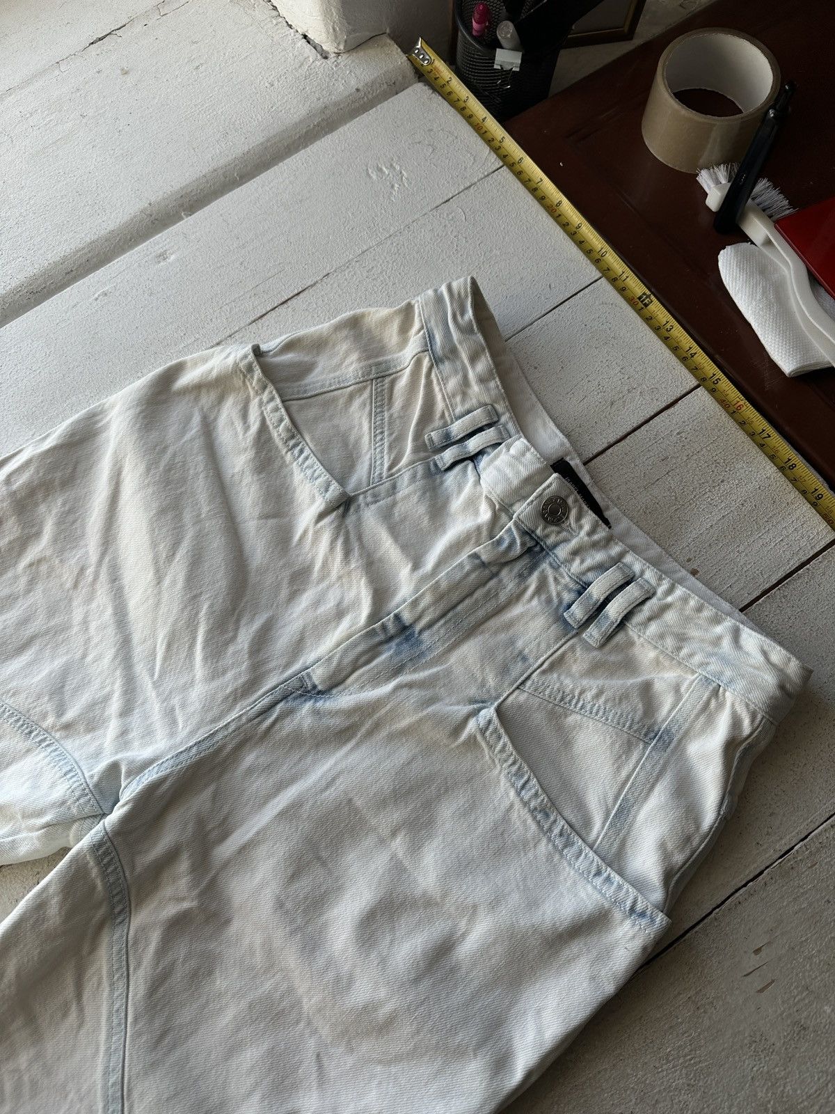 Isabel Marant 🚨 ISABEL MARANT WHITE WOMEN JEANS PANTS LUXURY Size 28" / US 6 / IT 42 - 2 Thumbnail