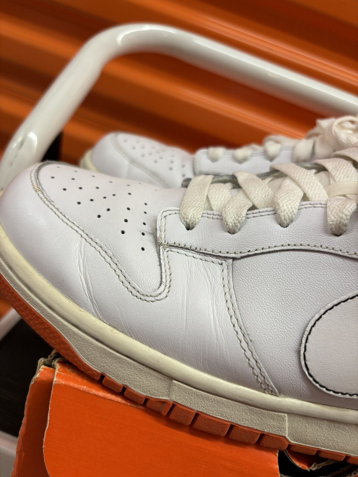 Nike × Vintage ***FINAL DROP*** RARE 2008 NIKE DUNK LOW LEATHER 11.5 Size US 11.5 / EU 44-45 - 13 Thumbnail