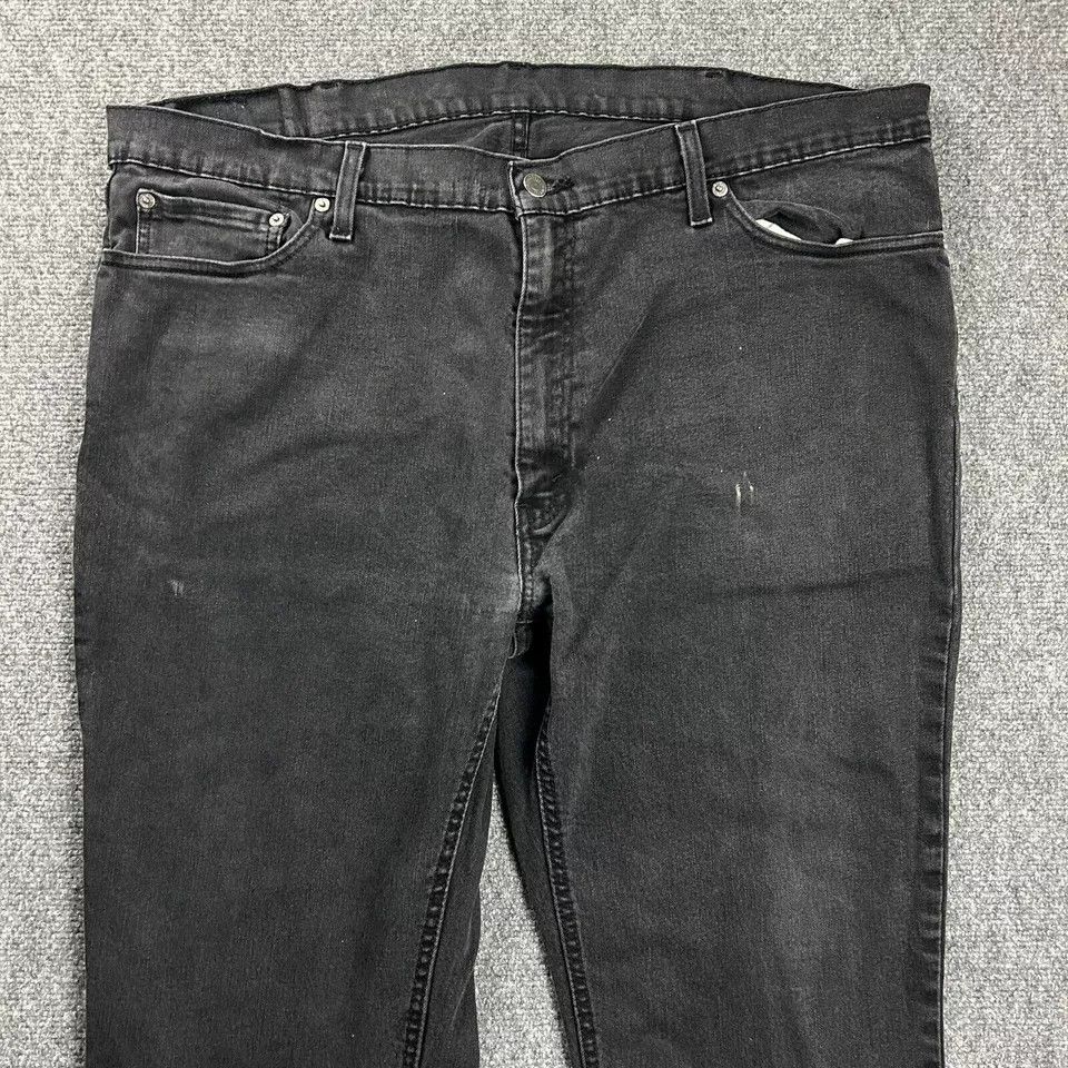 Levi's Levi's Jeans Mens 42x29 Black Denim 541 Skinny Distressed Size US 42 / EU 58 - 2 Thumbnail