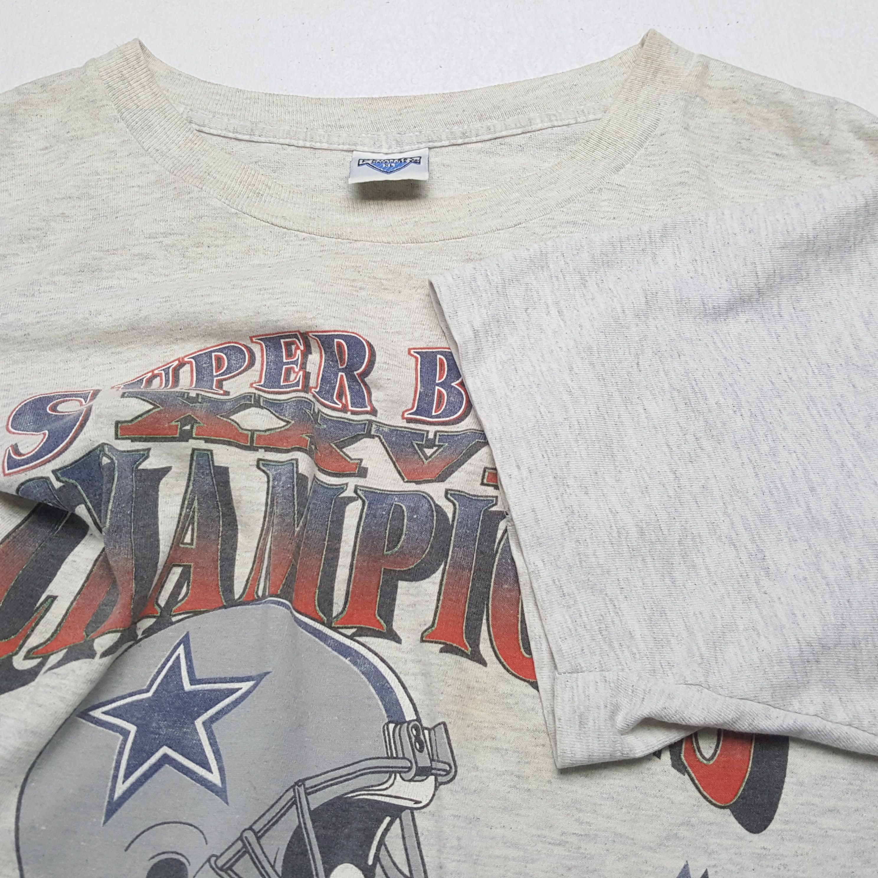 NFL × Vintage DALLAS COWBOYS NFL Super Bowl Champion Vintage Tshirt Size US XXL / EU 58 / 5 - 6 Thumbnail