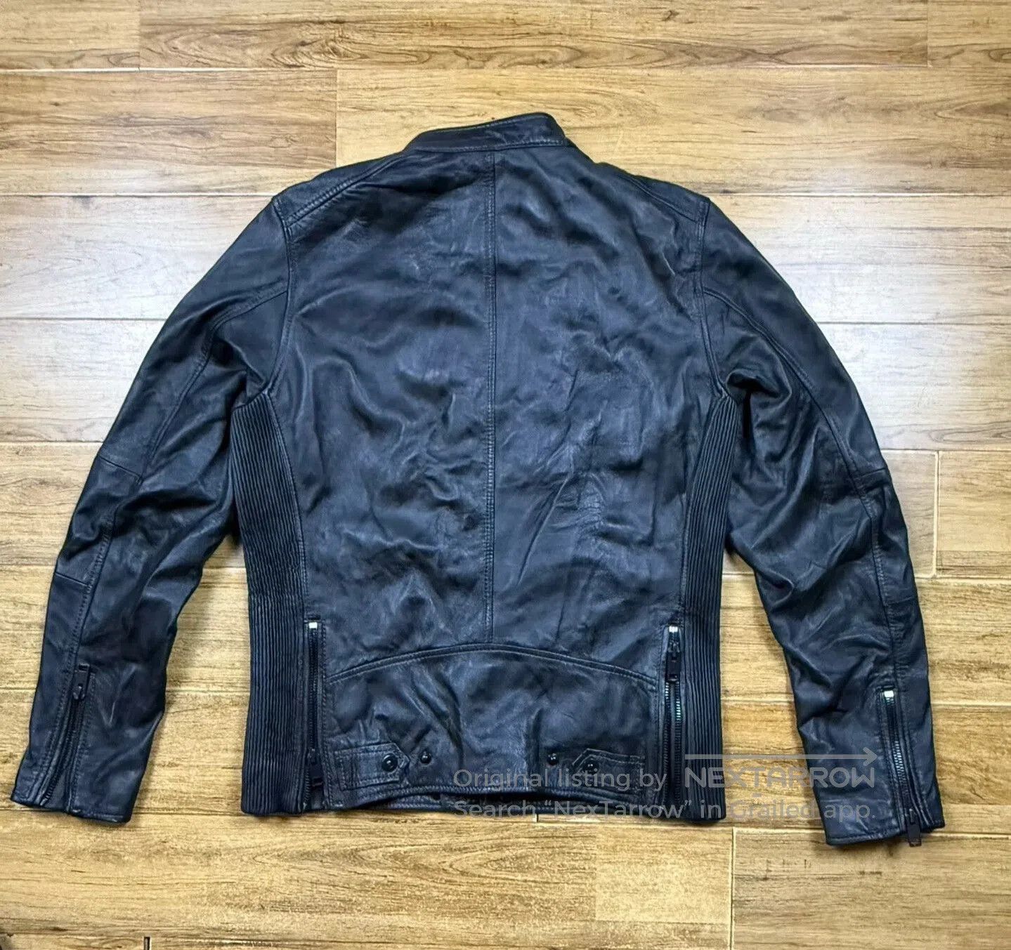 Diesel Diesel Men's Classic Black Leather Jacket. Size US L / EU 52-54 / 3 - 2 Thumbnail