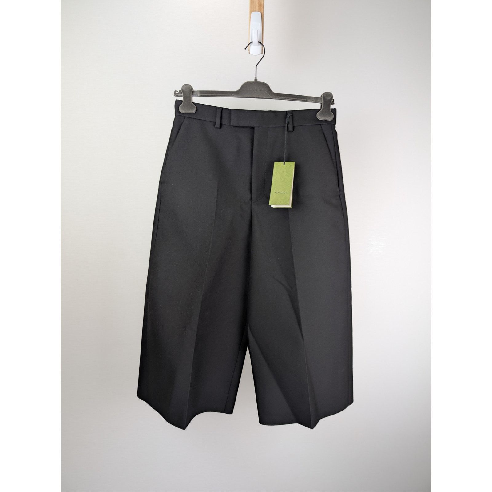 Gucci o1rshd1 Double Wool Gabardine Skater Crpd Pant Shorts Black Size US 30 / EU 46 - 8 Thumbnail