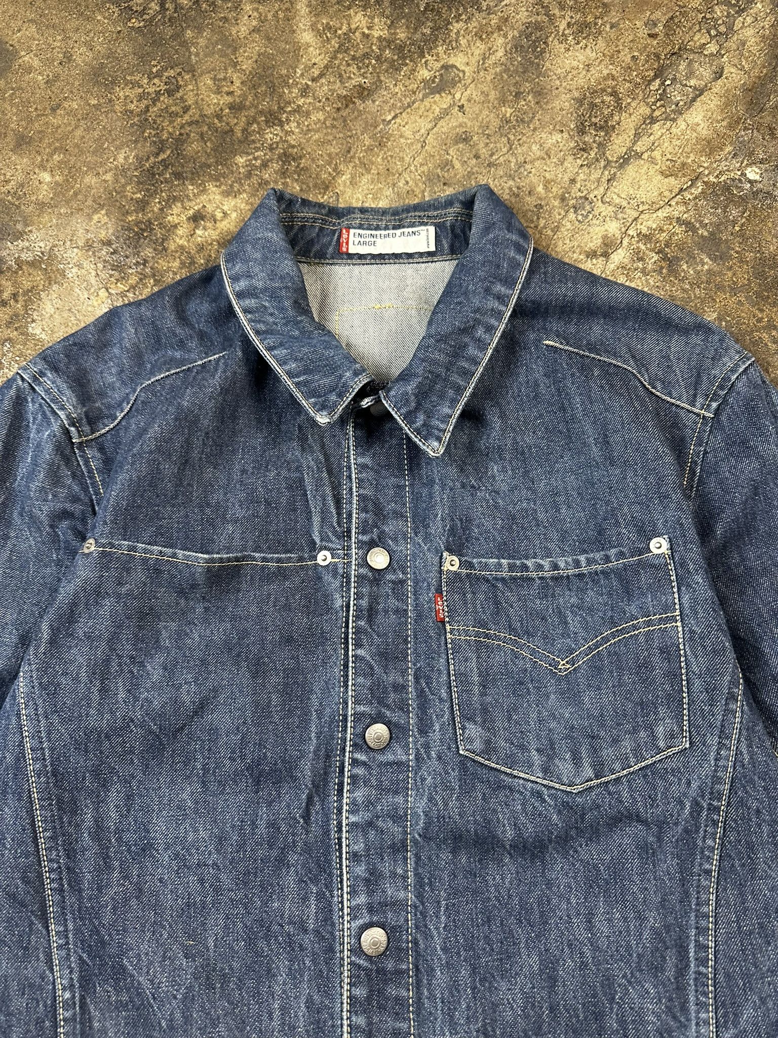 Engineered Garments × Levi's Y2k Levi's Engineered Denim Vintage Jacket Size US L / EU 52-54 / 3 - 4 Thumbnail