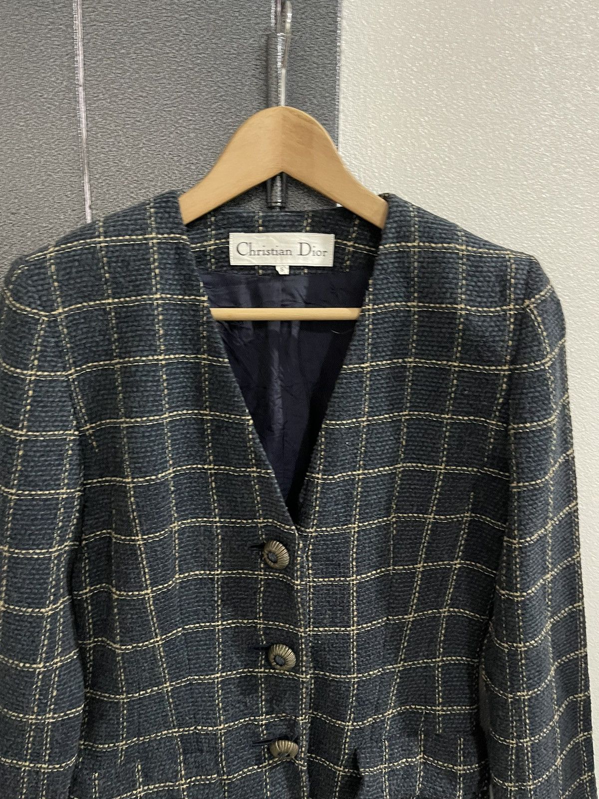 Dior archives Collarless tweed jacket Luxury Tweed Jackets for