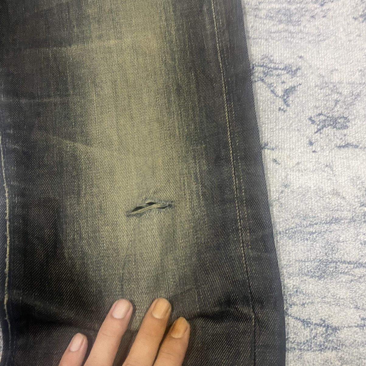 Japanese Brand Vintage Japan Back Number Black Label Mud Washed Denim Jeans Size US 32 / EU 48 - 6 Thumbnail