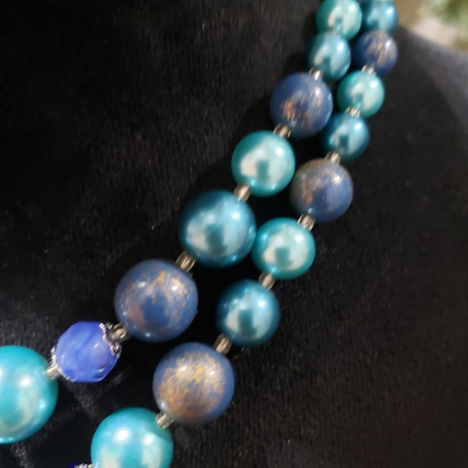 Other Womens Fashion Double Strand Pearl Rhinestones Bead Necklace Size ONE SIZE - 3 Thumbnail