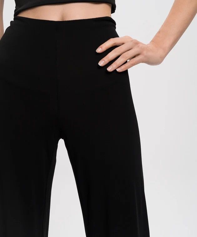 Jean Paul Gaultier Jean Paul Gaultier Women’s Black Flared Pants Size 46 Size 32" / US 10 / IT 46 - 14 Thumbnail