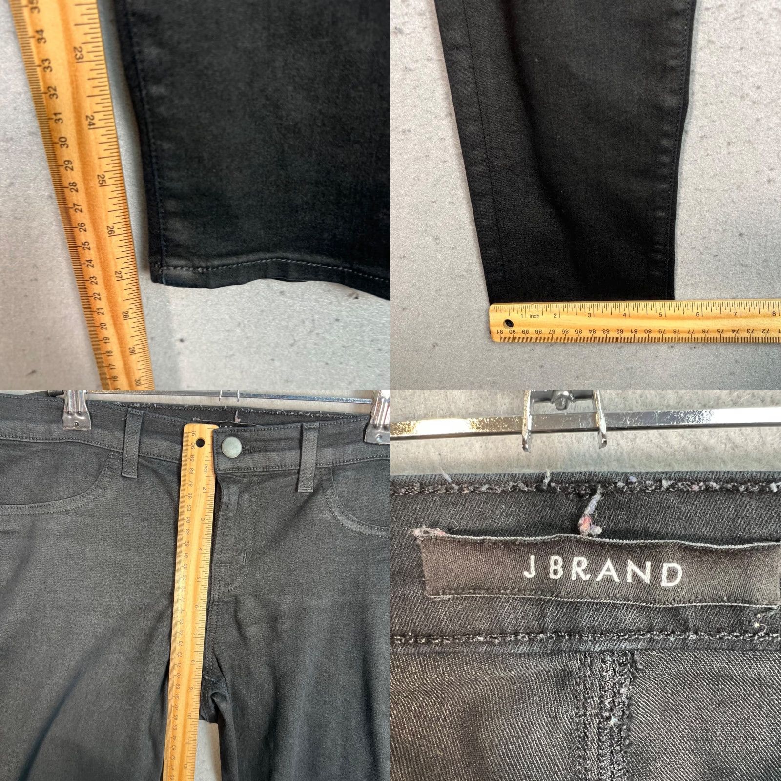 J Brand J Brand Womens Jeans Size 29 Black Stretch Denim Skinny 5-Pocket Slim Mid Rise Adult Womens Size 29" - 8 Thumbnail
