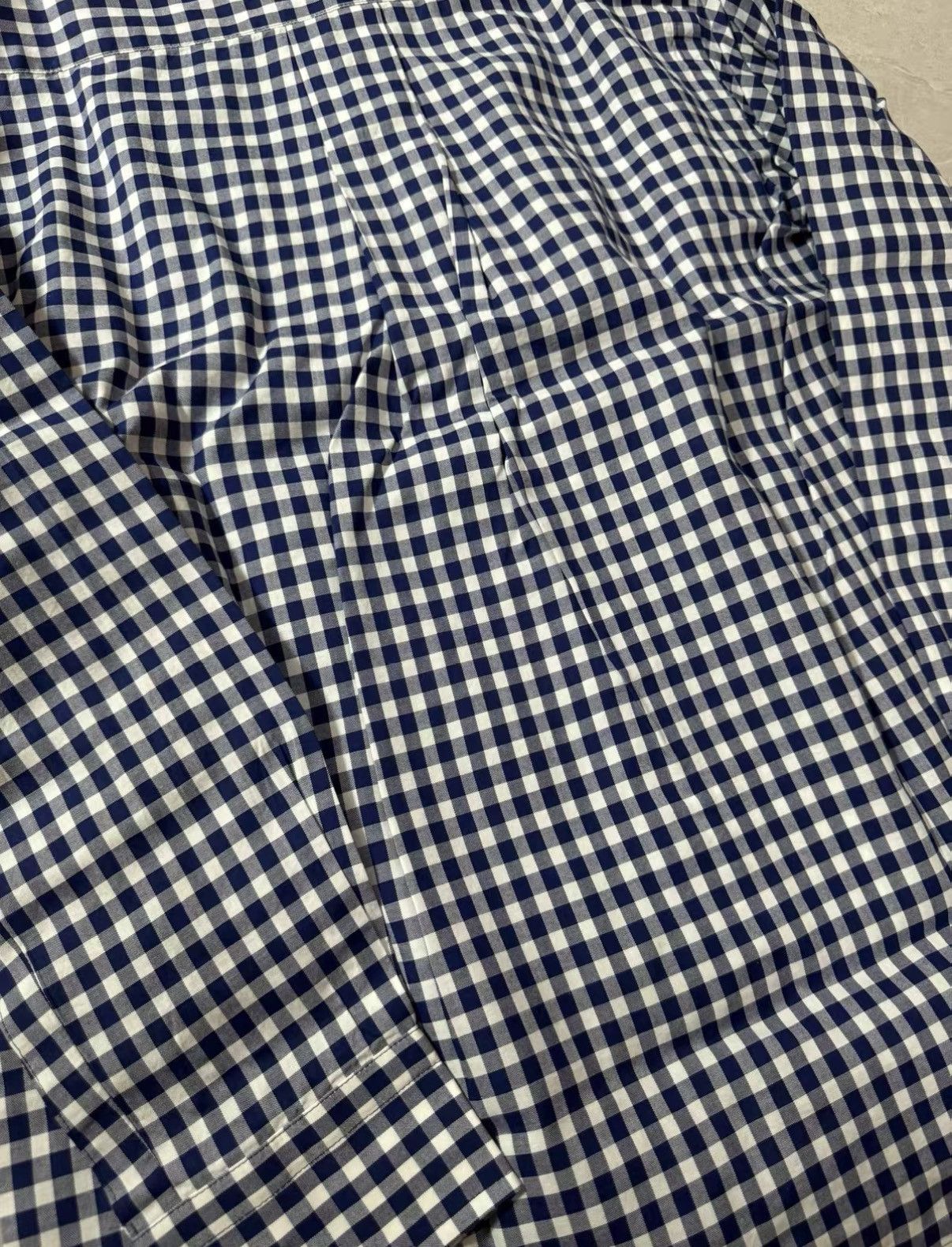 Sacai Sacai Plaid Shirt with Embroidered Collar J34 Size US XS / EU 42 / 0 - 7 Thumbnail