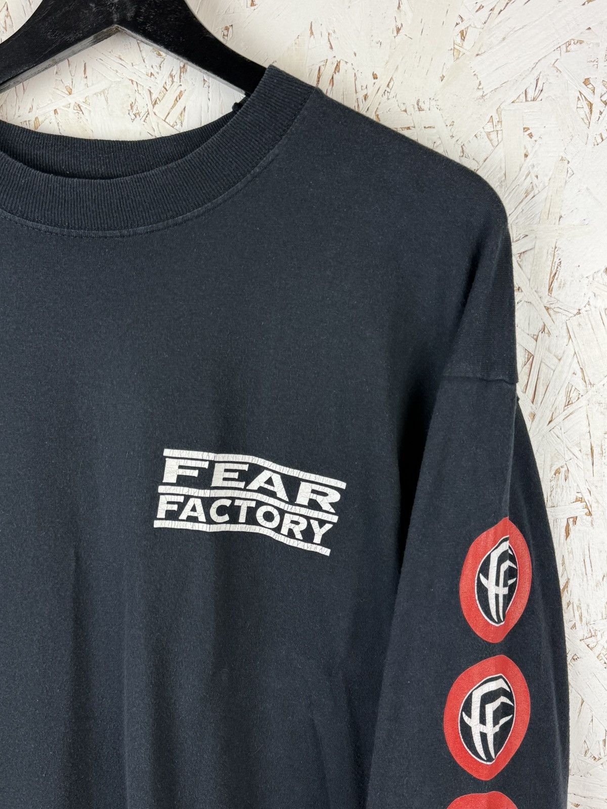 Band Tees 90s Vintage Fear Factory Metal Band Long Sleeve T-Shirt L Size US L / EU 52-54 / 3 - 2 Thumbnail