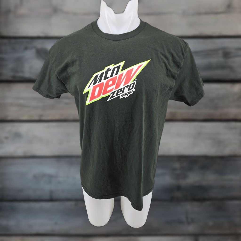 Gildan MOUNTAIN DEW ZERO SUGAR Soda Green T-Shirt Size Large Size US L / EU 52-54 / 3 - 1 Thumbnail