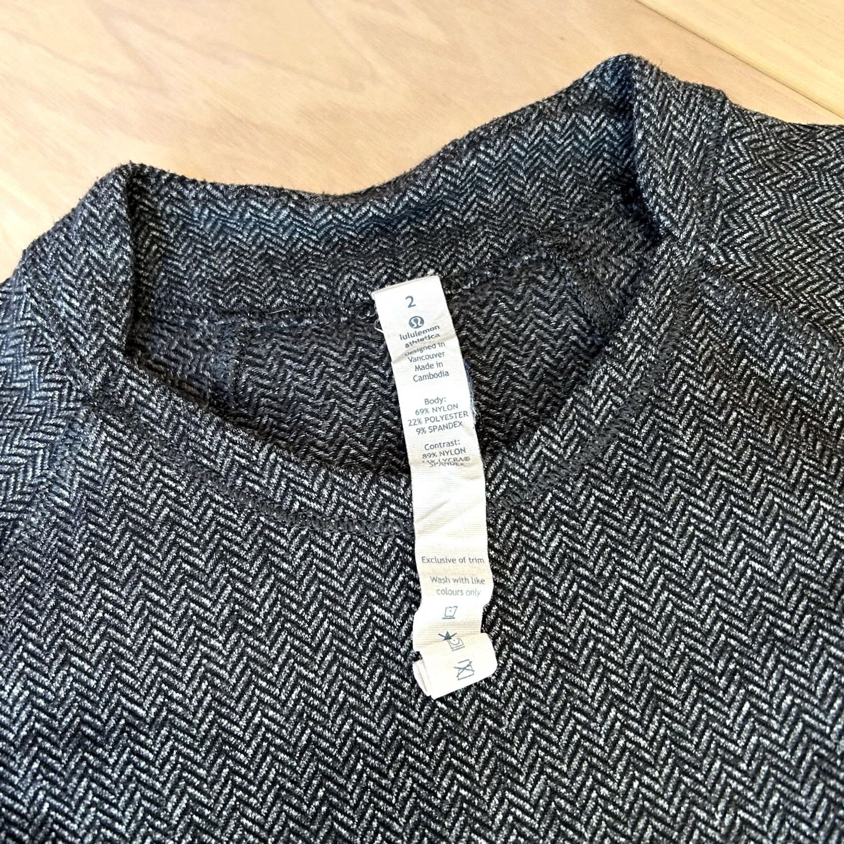 Lululemon Lululemon Think Fast Heathered Herringbone Gray Pullover Sweatshirt Women’s 2 Size XS / US 0-2 / IT 36-38 - 4 Thumbnail