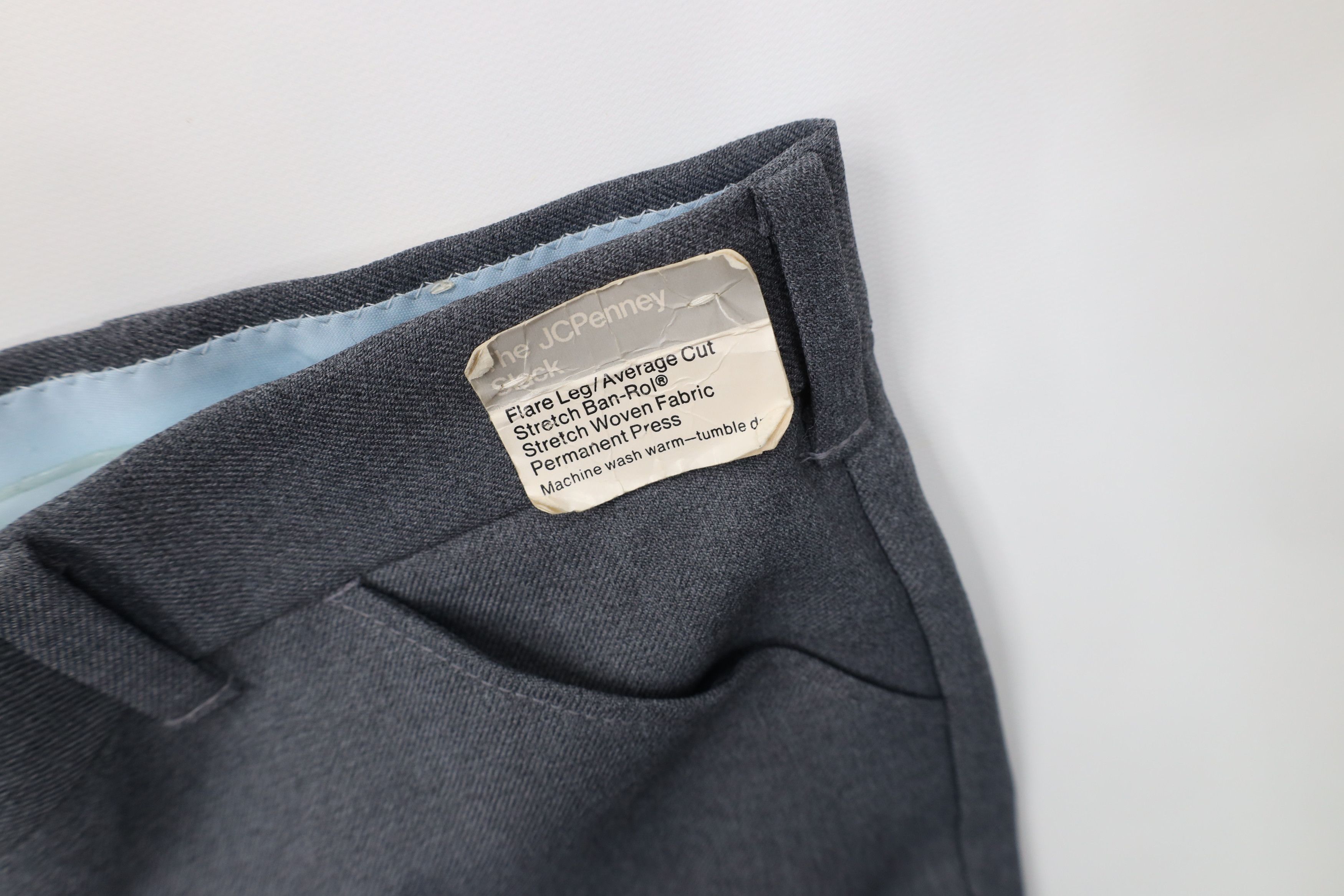 Vintage Deadstock Vintage 70s Streetwear Bell Bottoms Pants Gray USA Size US 40 / EU 56 - 5 Thumbnail