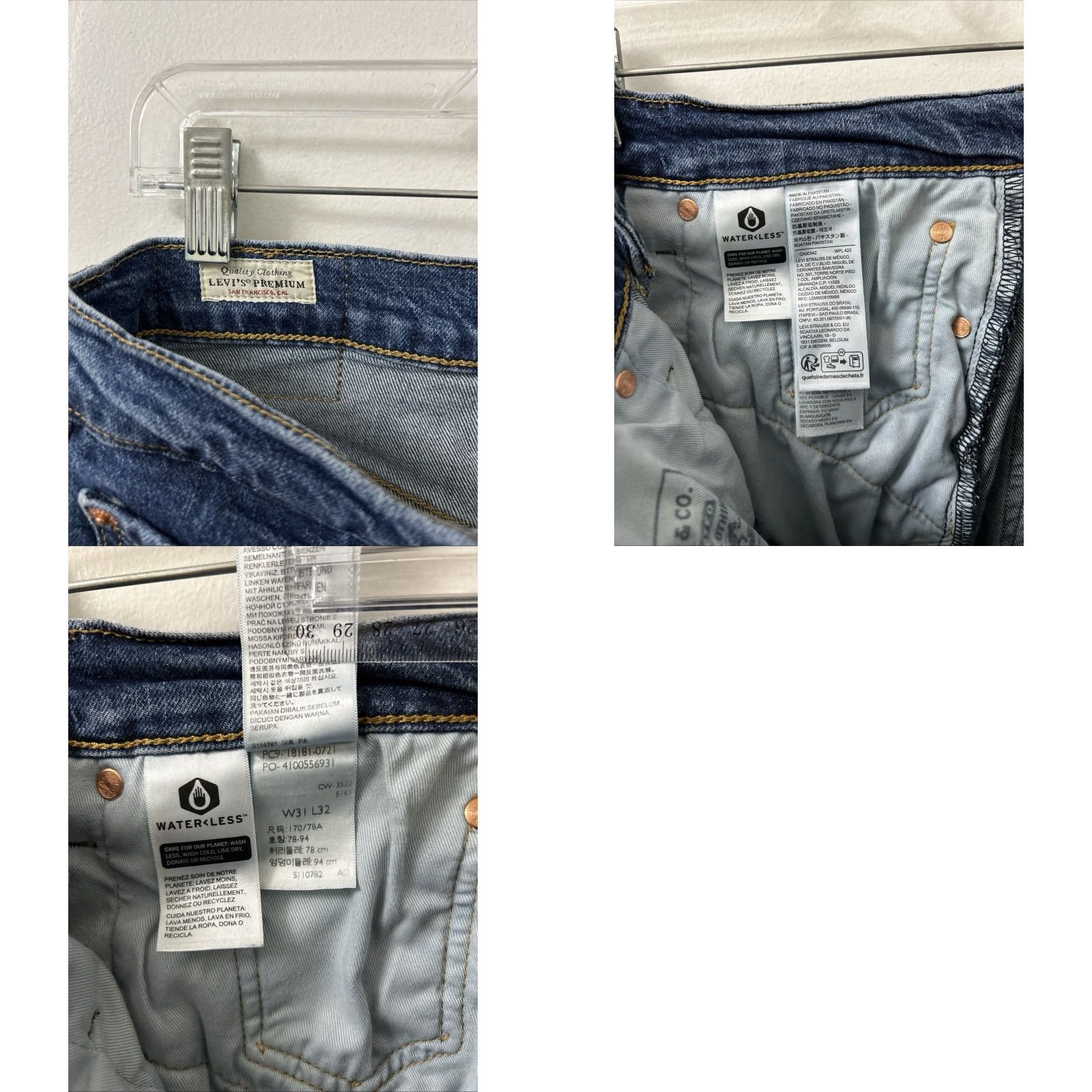 Levi's Levi's 541 Athletic Taper Jeans Mens 31x32 Medium Blue Size US 31 - 9 Thumbnail