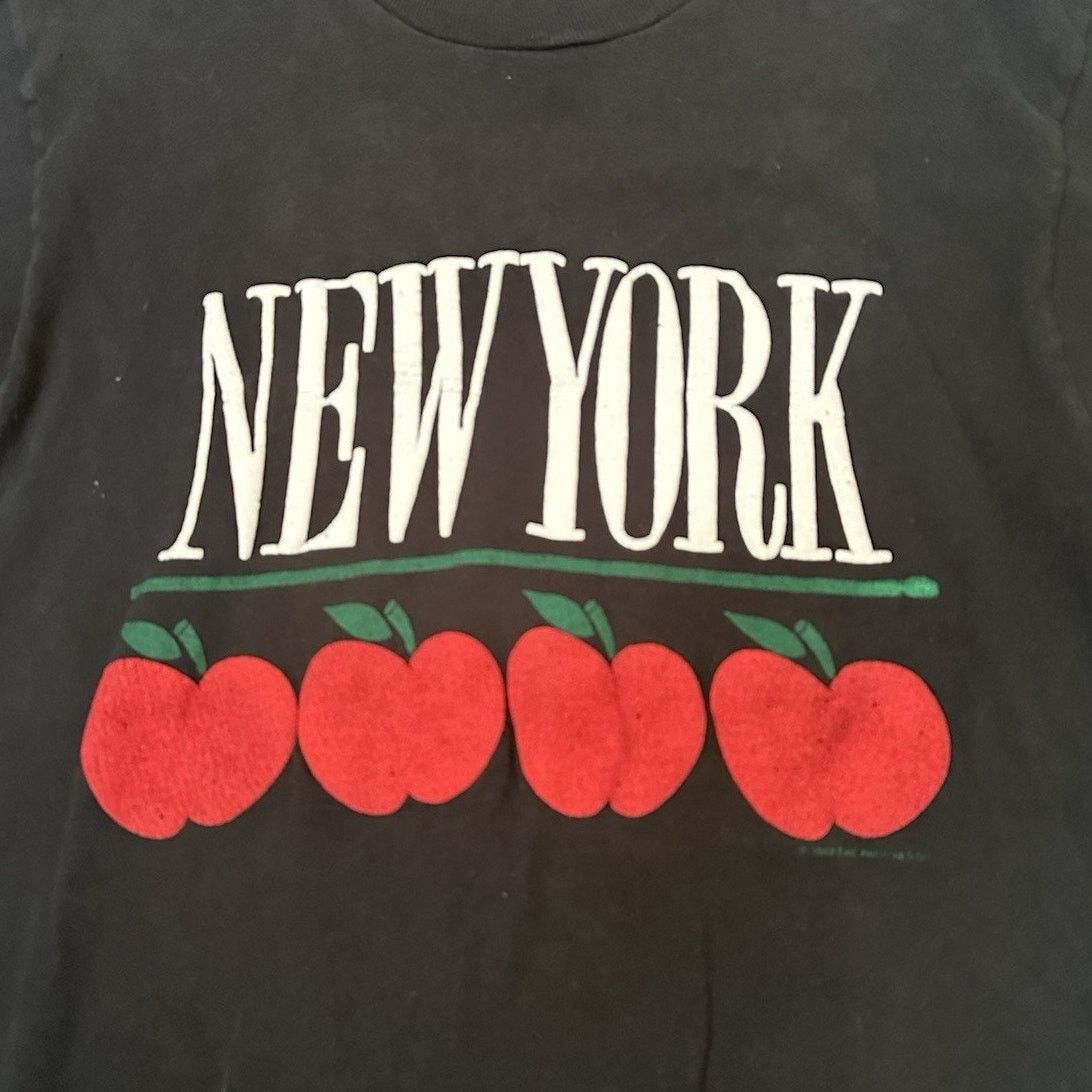 Hanes × Vintage Vintage New York Apples T-Shirt 90s Men’s XL Size US XL / EU 56 / 4 - 2 Thumbnail