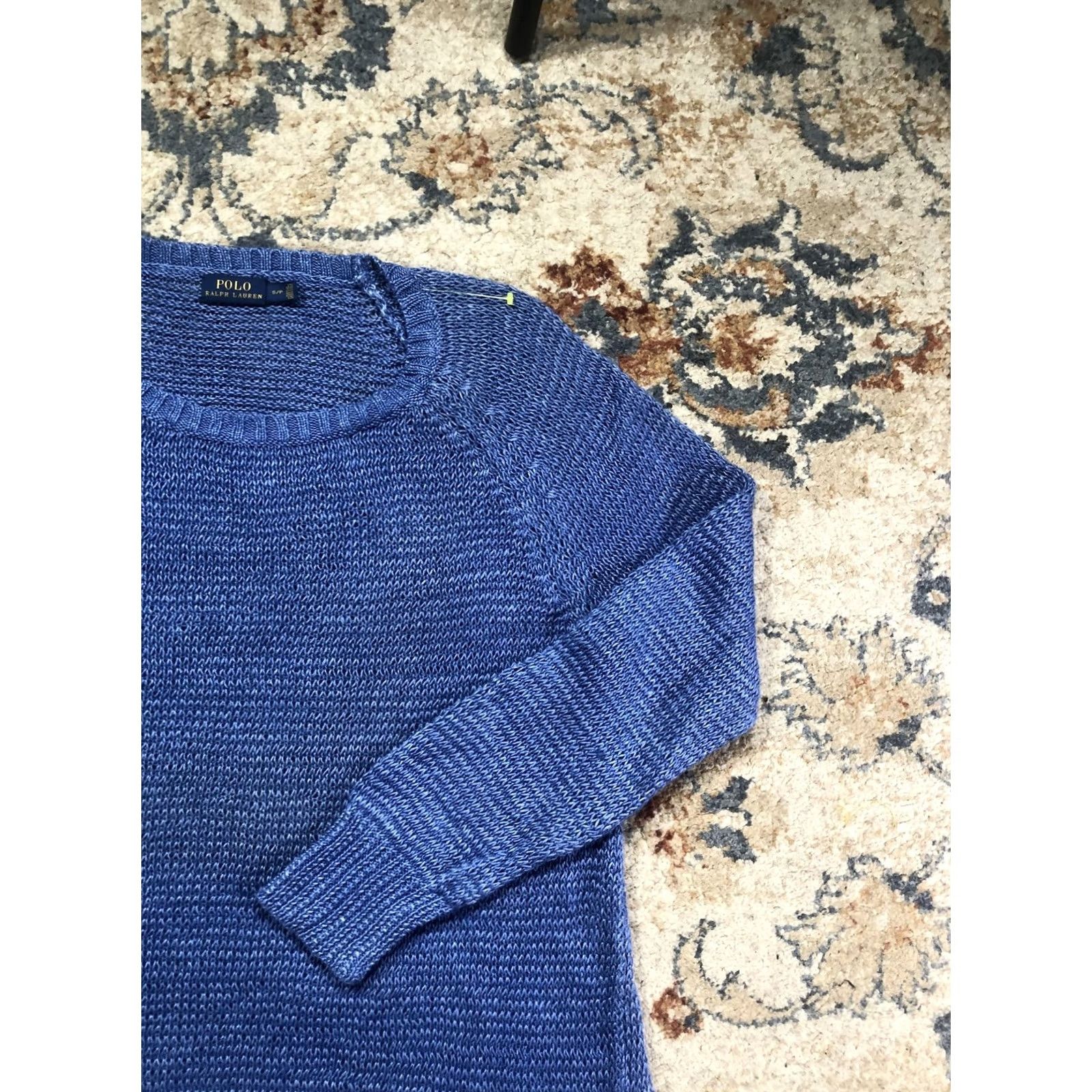 Polo Ralph Lauren Polo Ralph Lauren Sweater Womens Small Blue Tunic Long Sleeve Crewneck Pullover Size S / US 4 / IT 40 - 4 Thumbnail