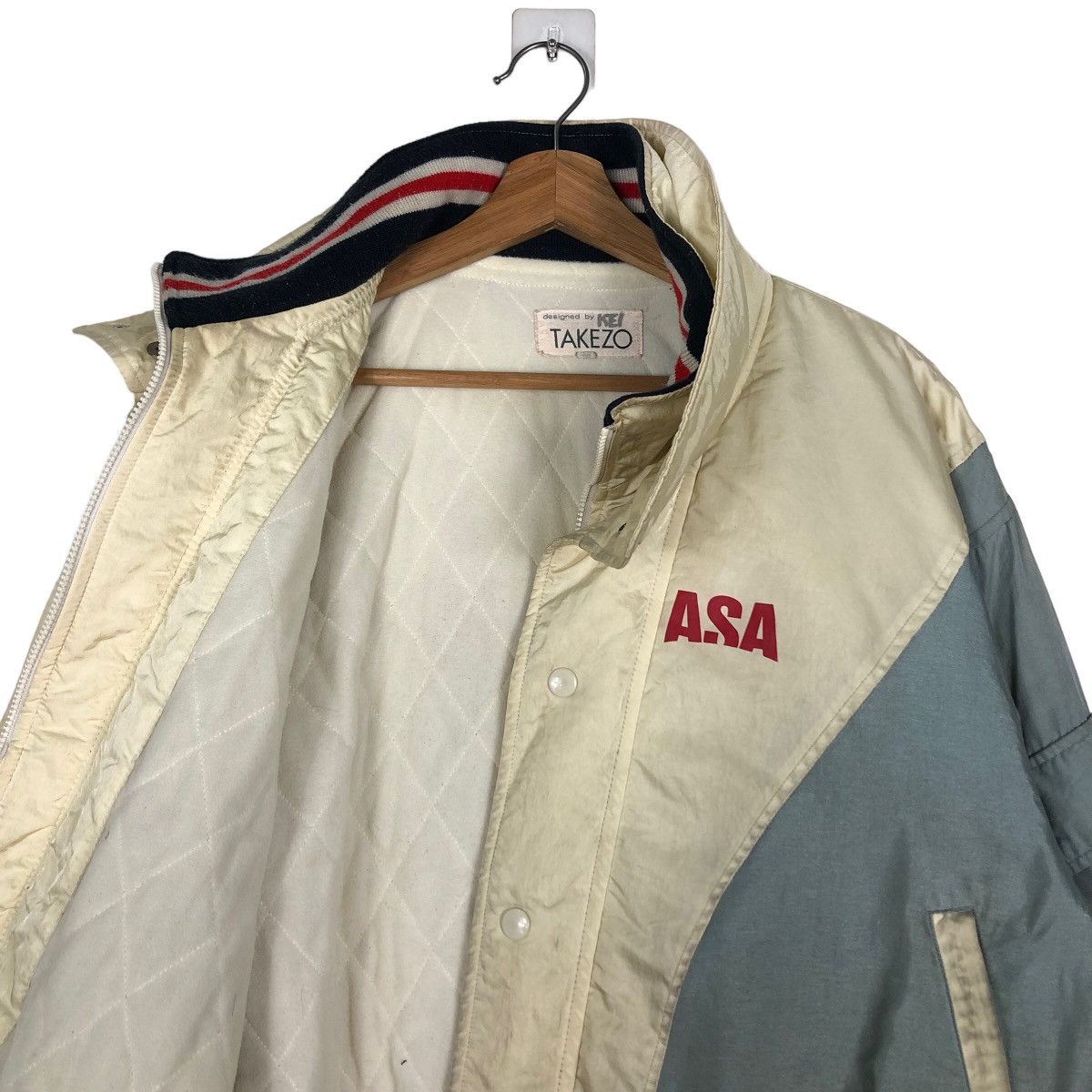 Japanese Brand Vintage Bondage Bomber Jacket Takezo Asa Big Logo Spell Out Size US M / EU 48-50 / 2 - 12 Thumbnail