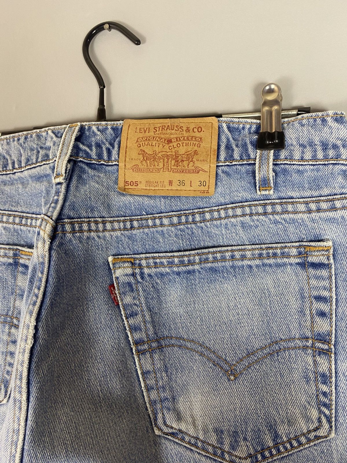 Levi's × Levi's Vintage Clothing × Vintage Vintage 90s LEVIS 505 jeans denim rare Size US 36 / EU 52 - 4 Thumbnail