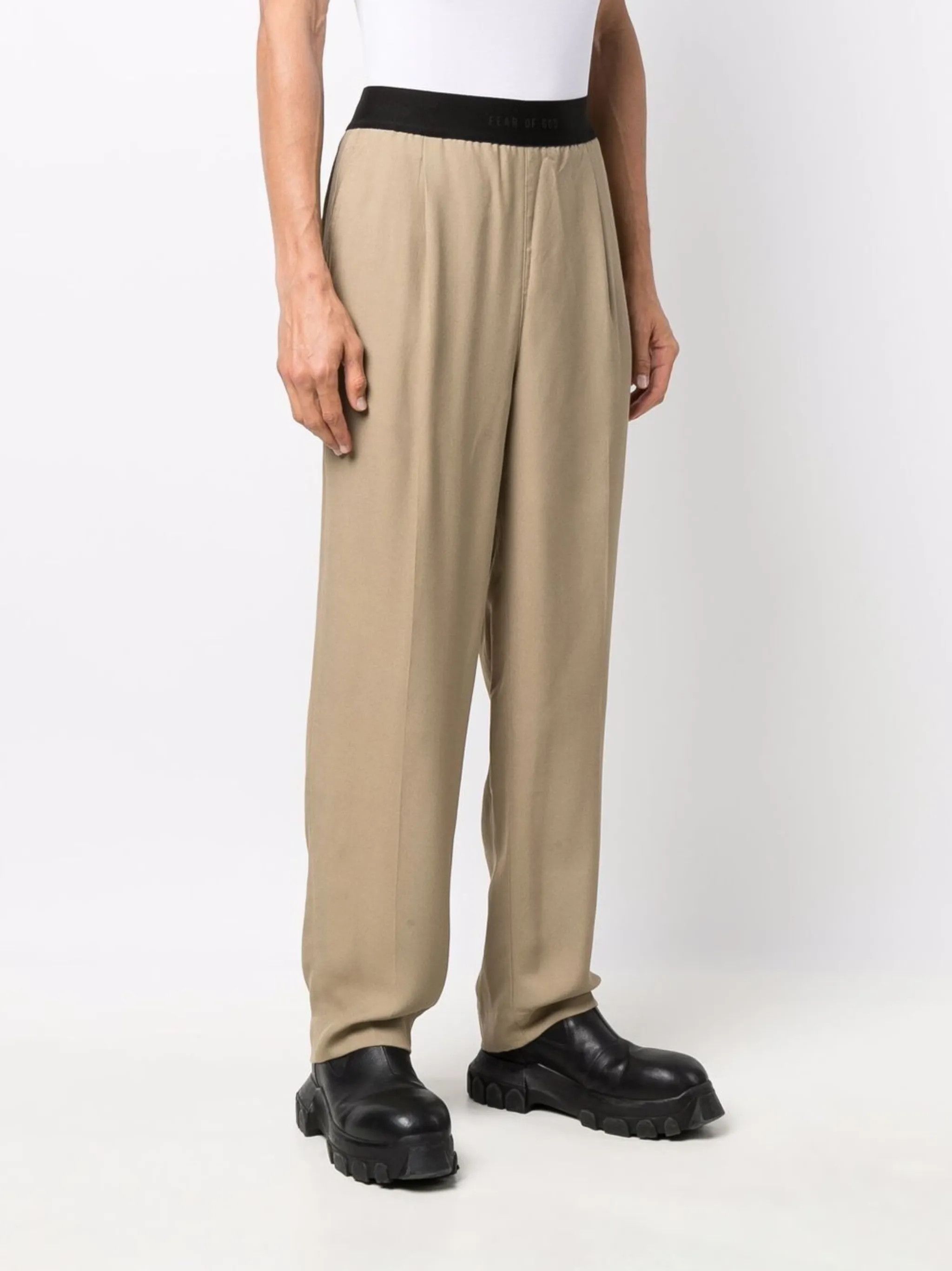 Fear of God o1y0125 Jogger & Sweatpant in Beige/Black Size US 30 / EU 46 - 2 Thumbnail