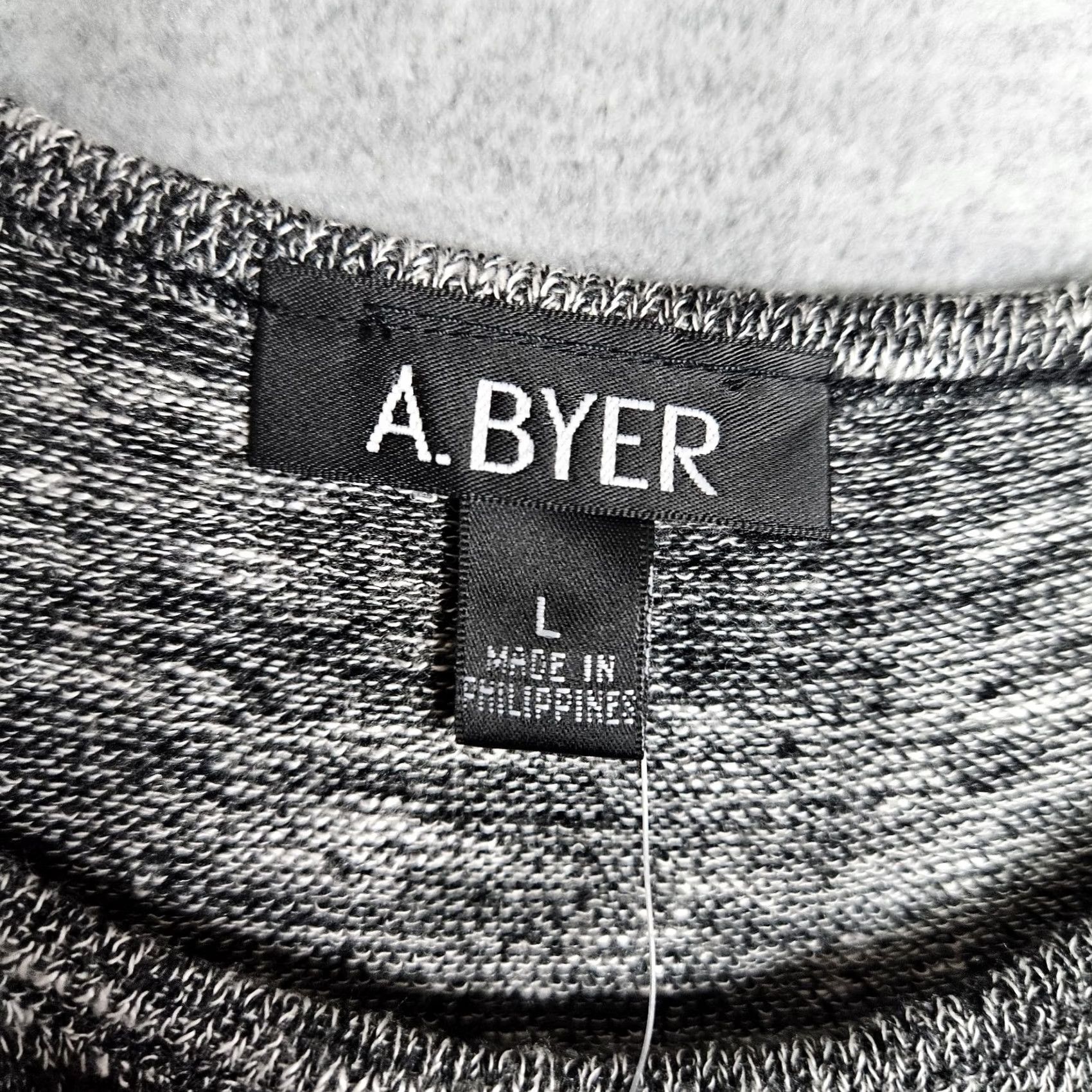 Vintage A.Byer Women's Dark Gray Stretch Knit Tie Waist Mini Dress L NEW Size L / US 10 / IT 46 - 5 Thumbnail