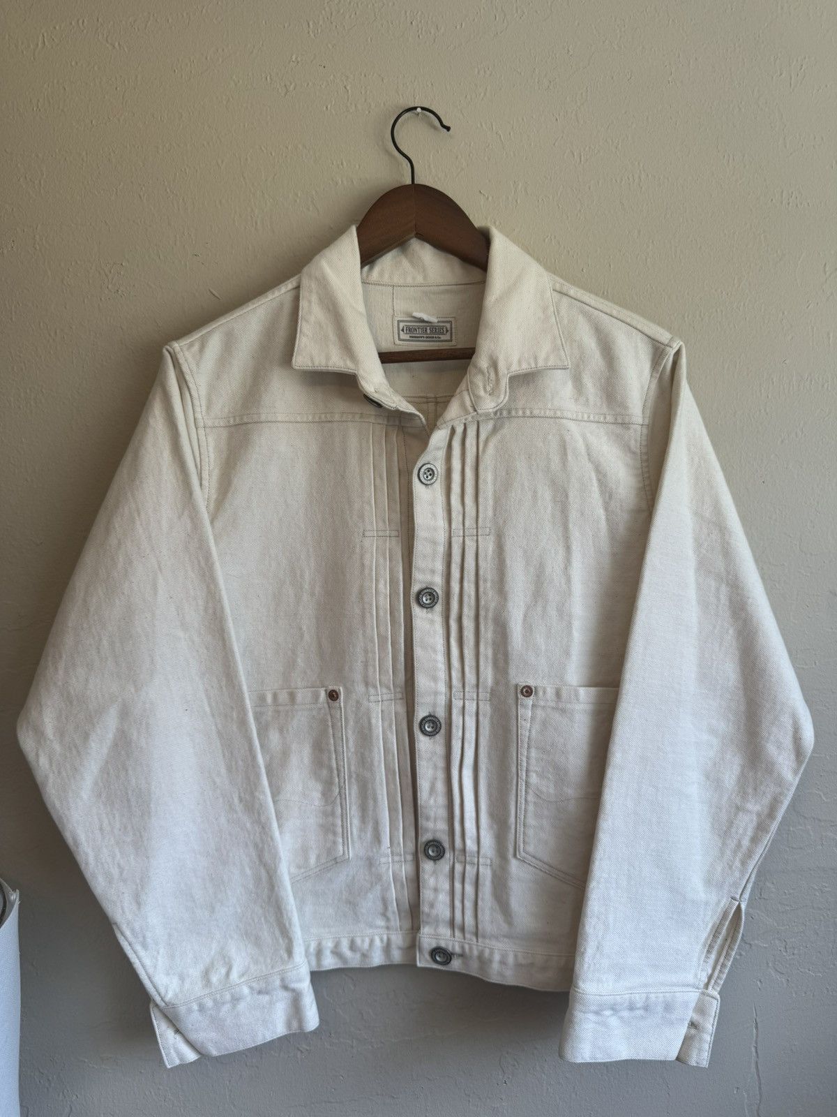 Pherrow's Pherrow’s Frontier Series Type II White Denim Jacket Size US M / EU 48-50 / 2 - 1 Thumbnail