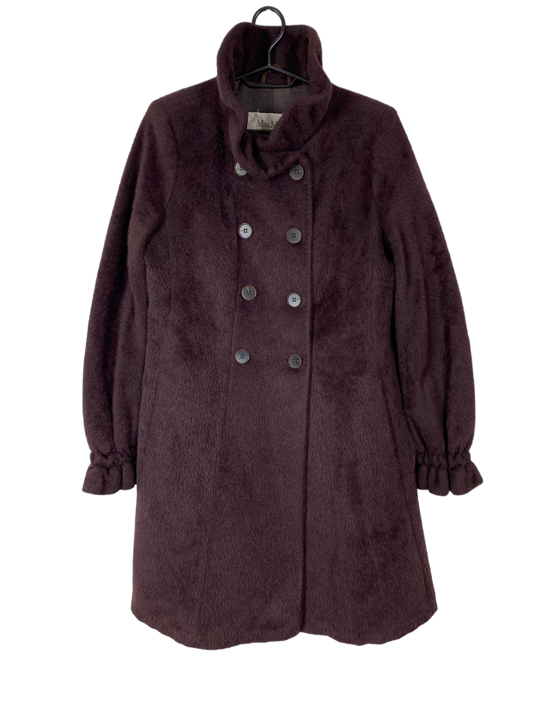 Max Mara max mara double-breasted coat alpaca size 8 Size M / US 6-8 / IT 42-44 - 10 Thumbnail