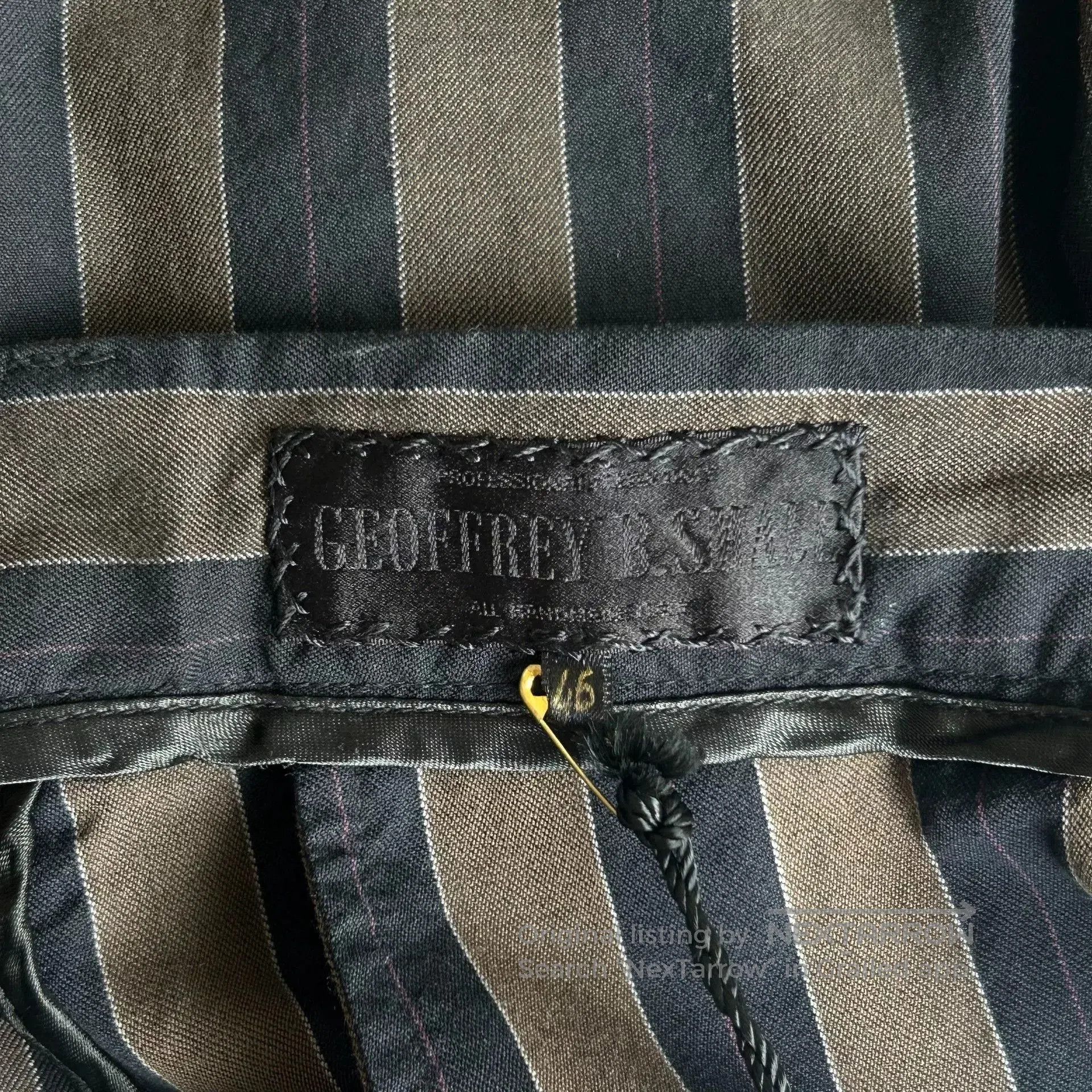 Geoffrey B. Small Geoffrey B. Small Silk Wool Striped Pants. Size US 36 / EU 52 - 7 Thumbnail