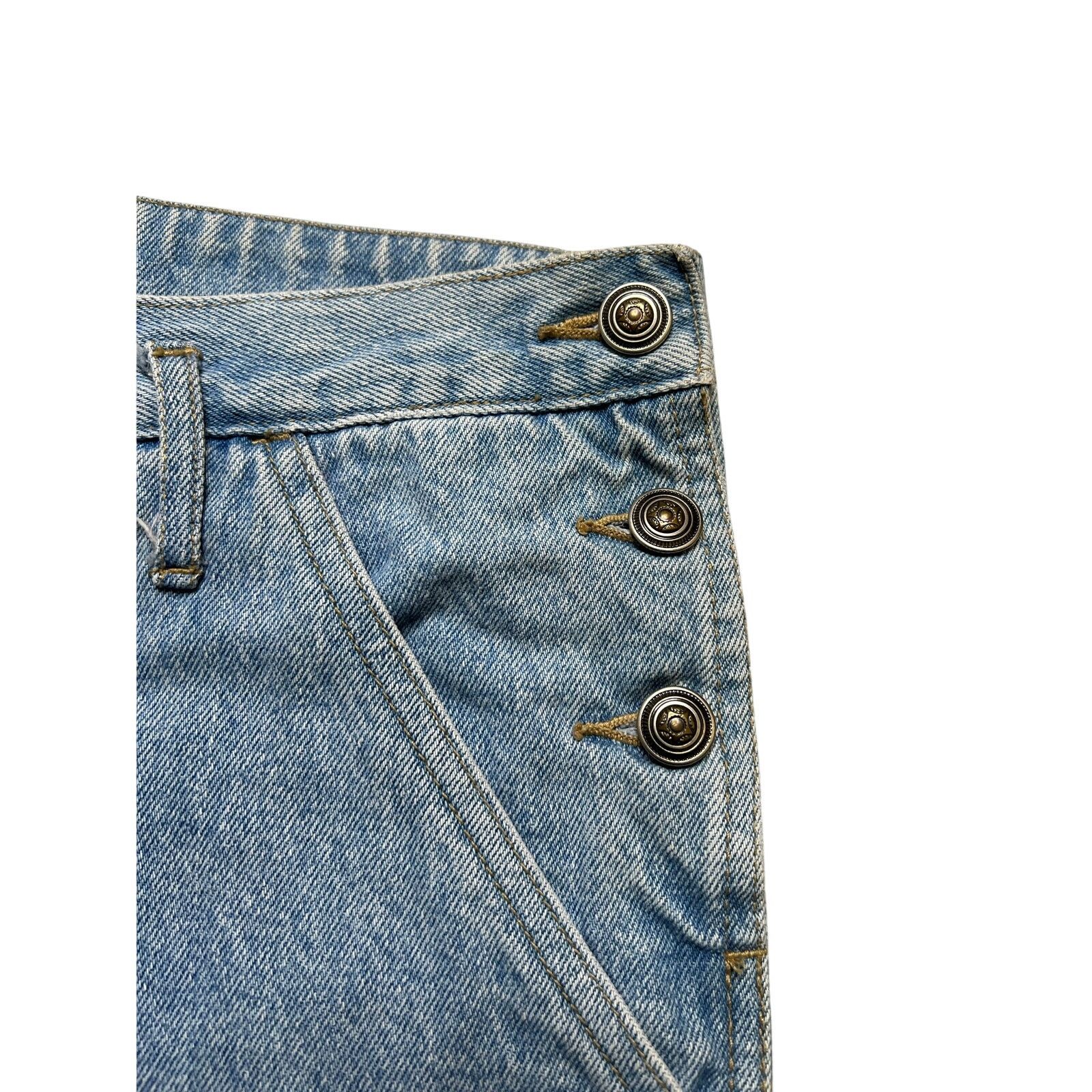 Vintage Vintage Nada Nuff Contempo Denim Jeans Women L Sz 35x30.5 Size 35" - 12 Thumbnail