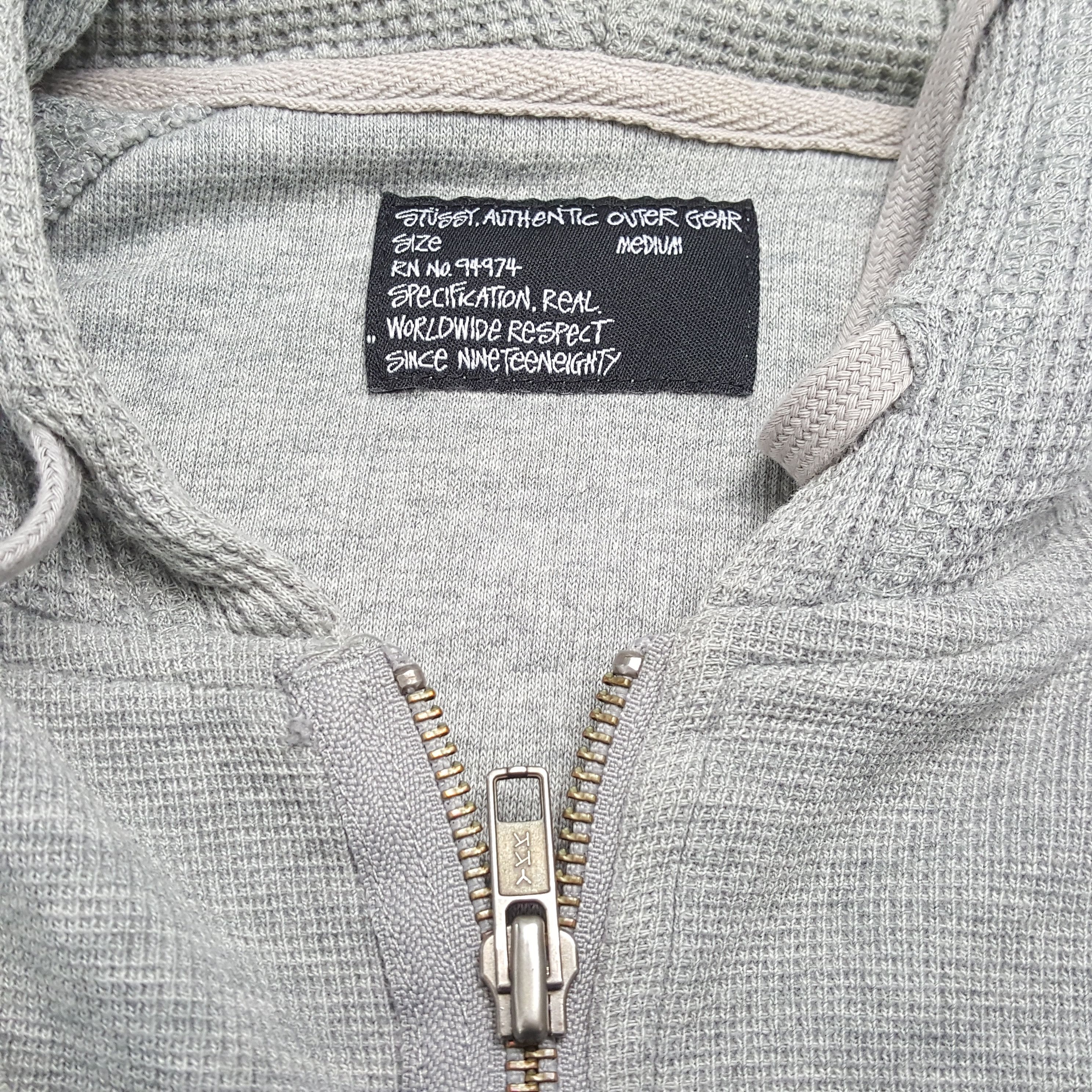 Stussy × Vintage STUSSY Streetwear Custom Art Logo Style Zipper Hoodies Size US M / EU 48-50 / 2 - 10 Thumbnail