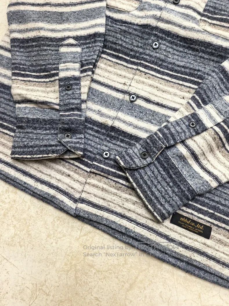Neighborhood Neighborhood Blue Striped Flannel Shirt Size US M / EU 48-50 / 2 - 4 Thumbnail