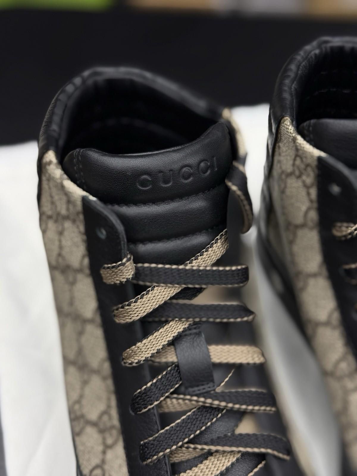 Gucci Authentic Gucci GG Monogram Logo Leather Sneakers 7.5G/8US Size US 8 / EU 41 - 12 Thumbnail