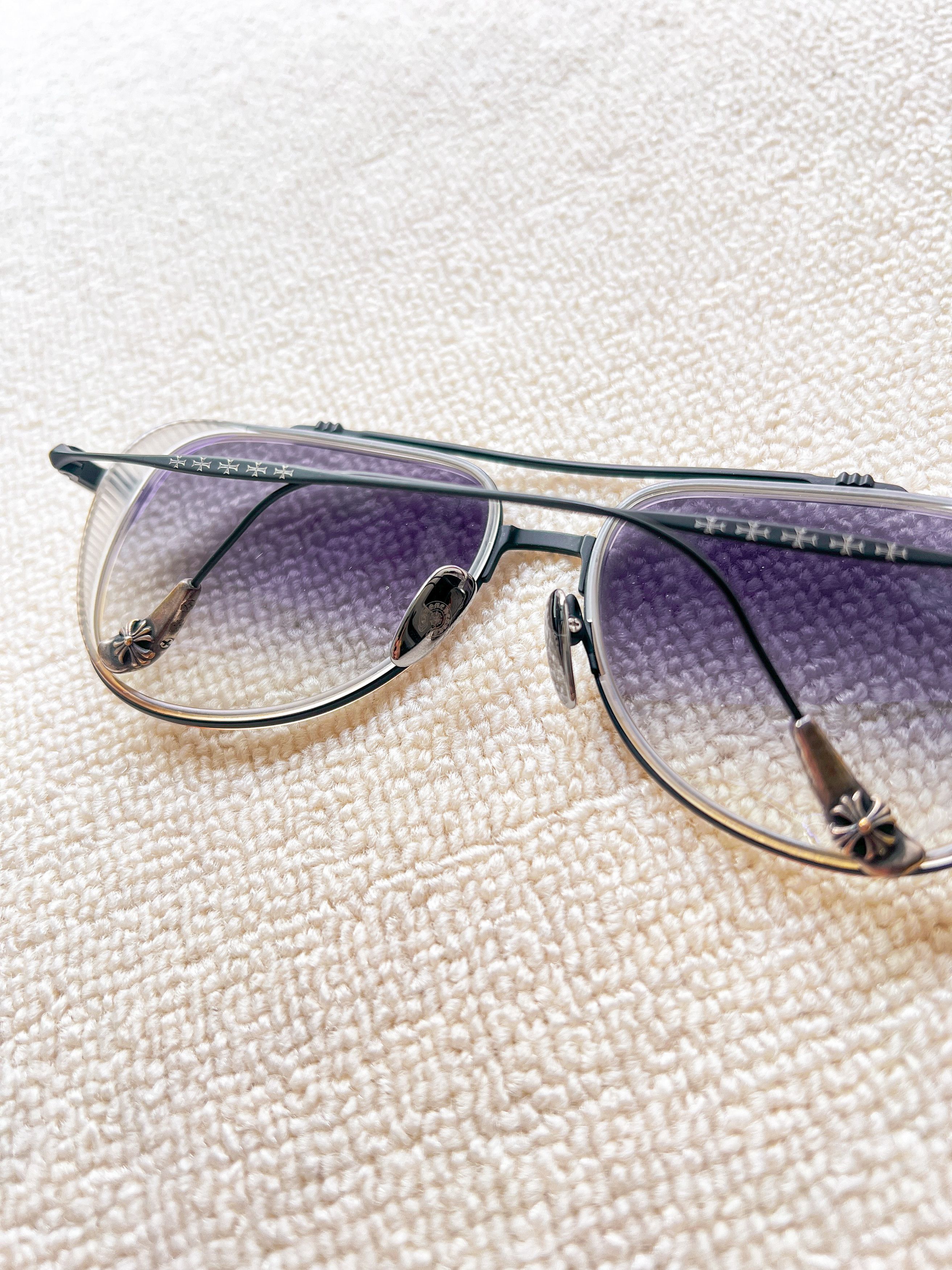 Chrome Hearts CHROME HEARTS WHISKER BISCUT SUNGLASSES Size ONE SIZE - 8 Thumbnail