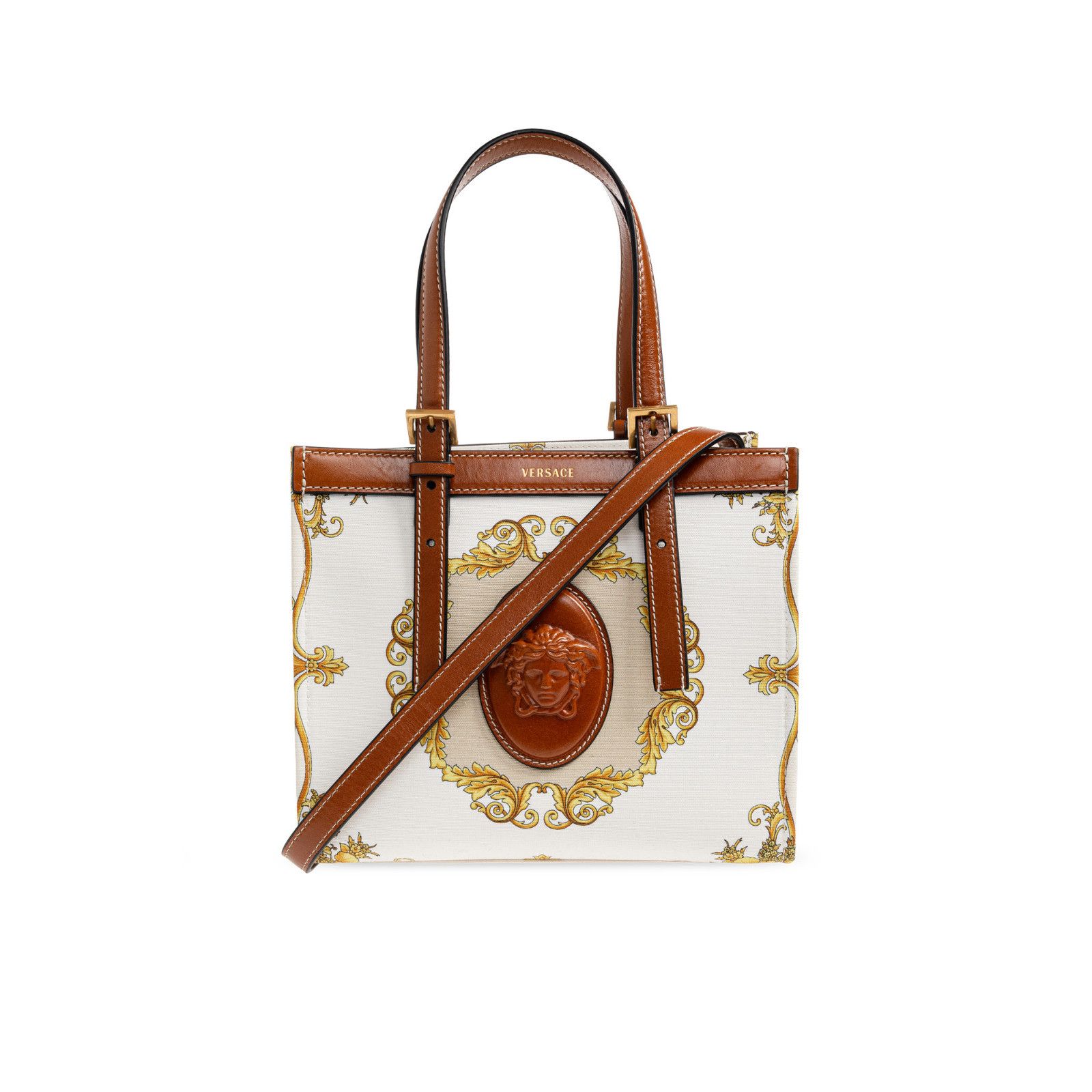 Versace VERSACE Riviere Mini Brown Tote Bag New & Authentic Size ONE SIZE - 1 Thumbnail
