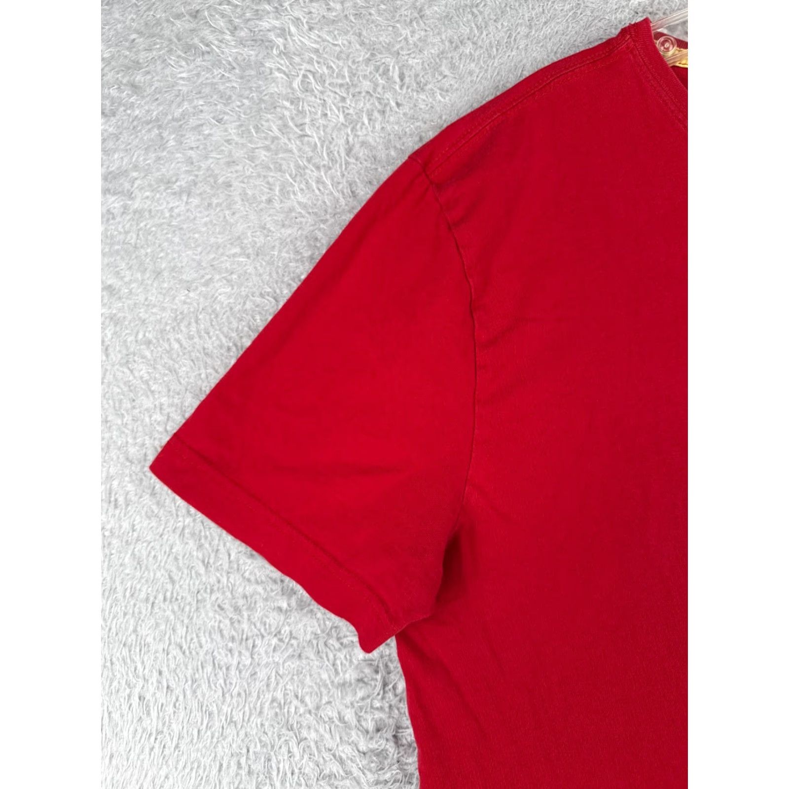 Tommy Hilfiger Tommy Hilfiger Women's T-Shirt 2XL Red Short Sleeve Crew Neck Cotton Logo Basic All Seasons Size XXL / US 16-18 / IT 52-54 - 3 Thumbnail