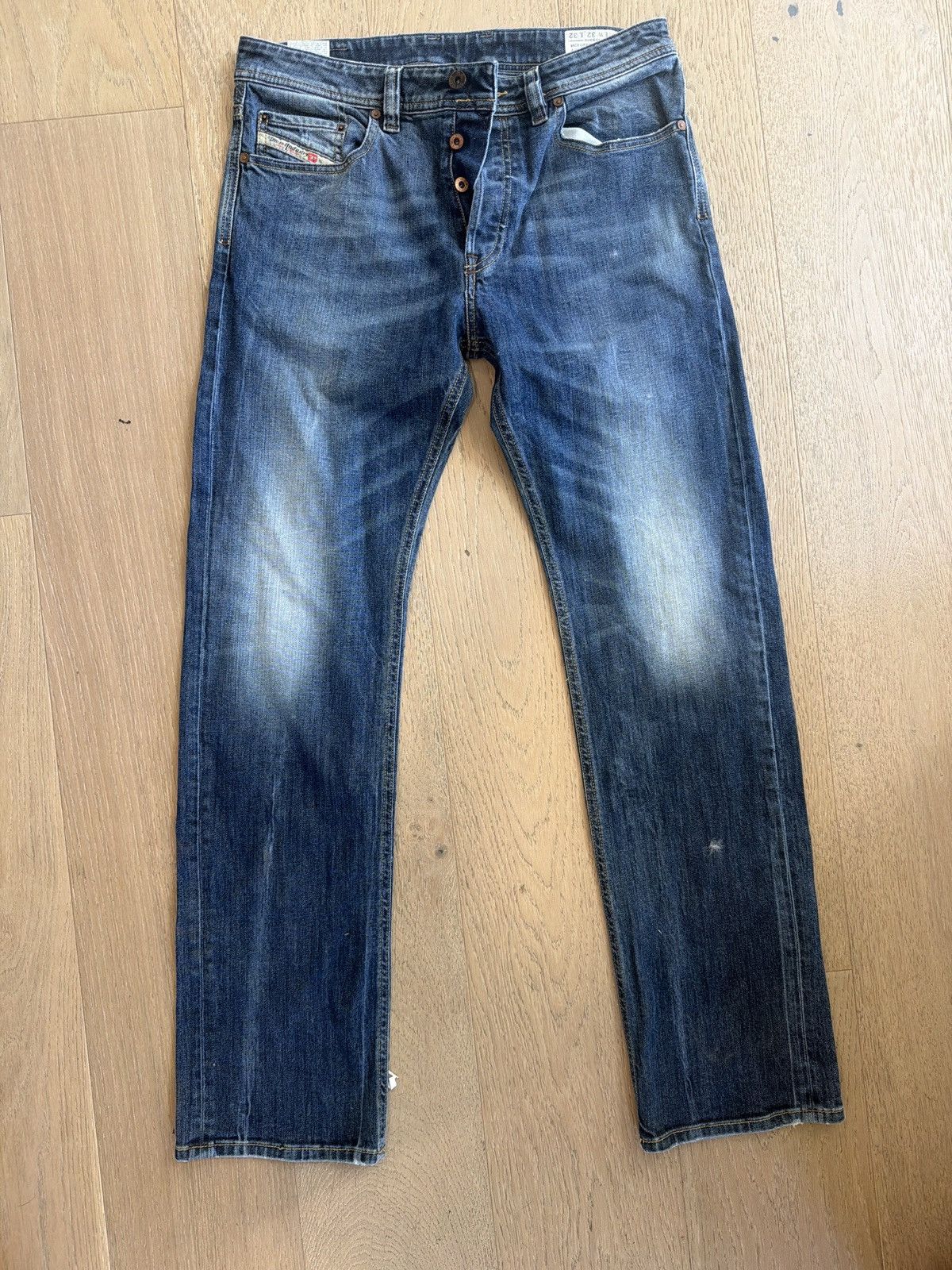 Diesel Vintage Y2K Diesel Larkee-Relaxed Button Fly Jeans Size US 32 / EU 48 - 1 Thumbnail