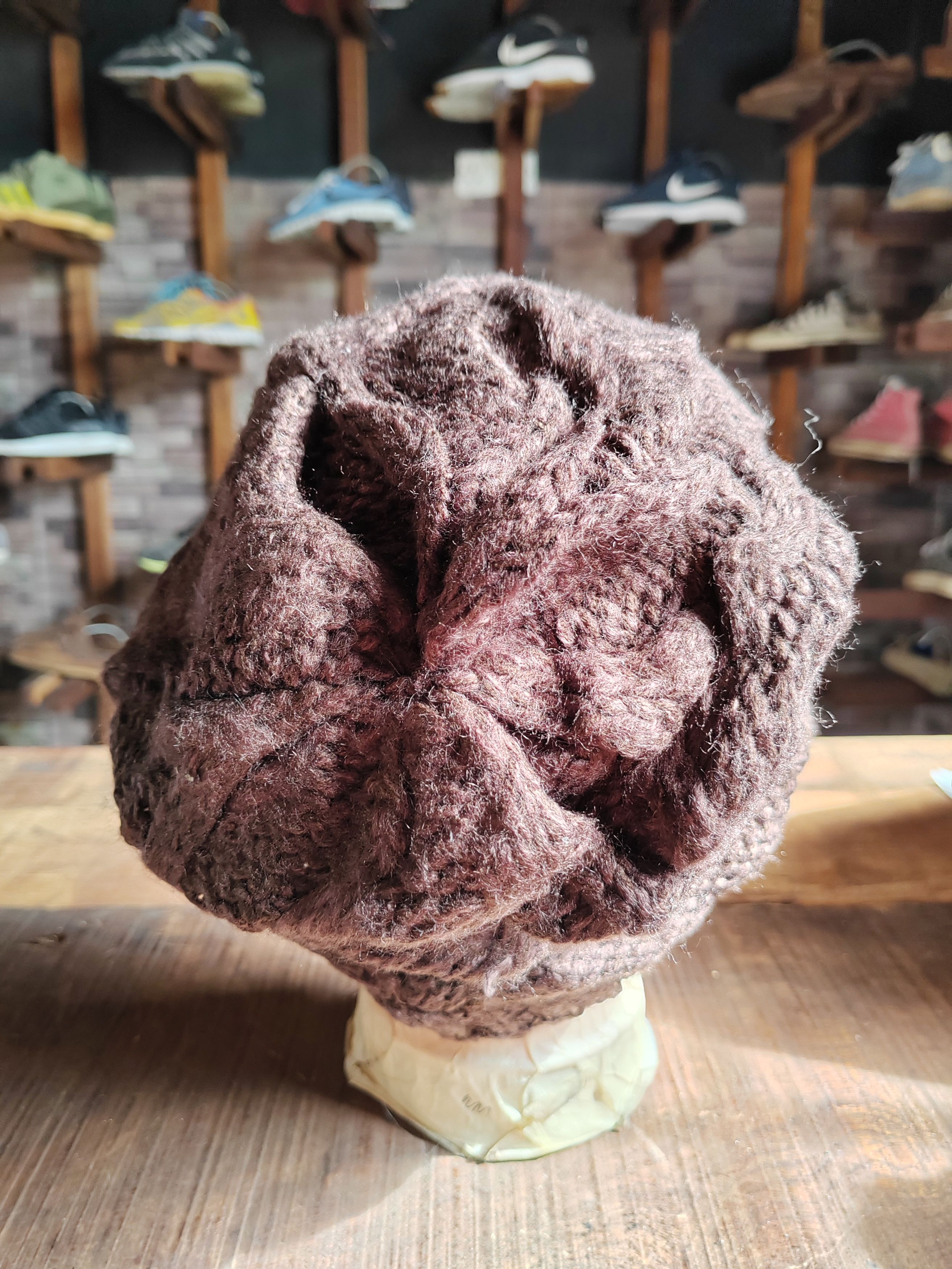 If Six Was Nine Vintage Japanese Style Crochet Big Beanie Snowcap Size ONE SIZE - 4 Thumbnail