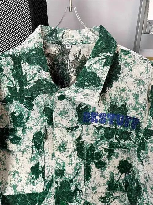 Japanese Brand Street Hip Hop Graffiti Loose Fashion Denim Jacket Size US M / EU 48-50 / 2 - 5 Thumbnail
