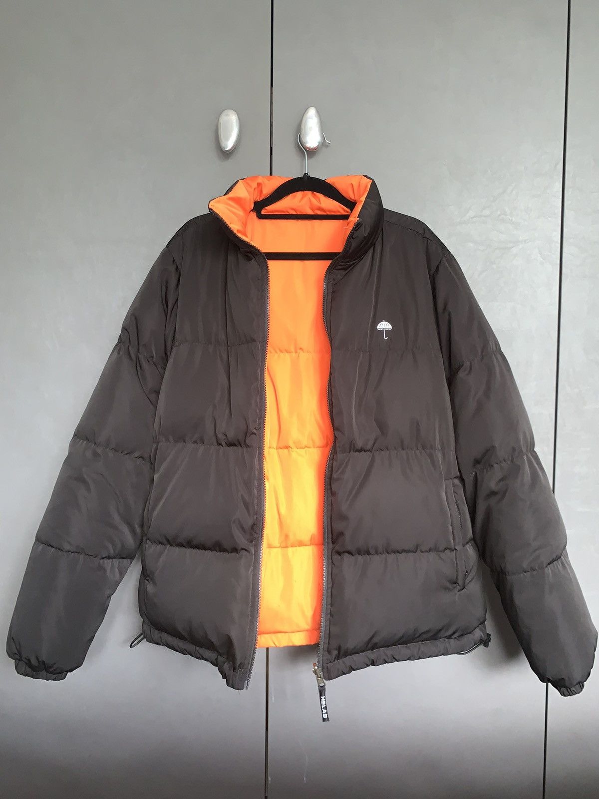 Helas Helas reversible black and orange down puffer jacket Size US S / EU 44-46 / 1 - 3 Thumbnail
