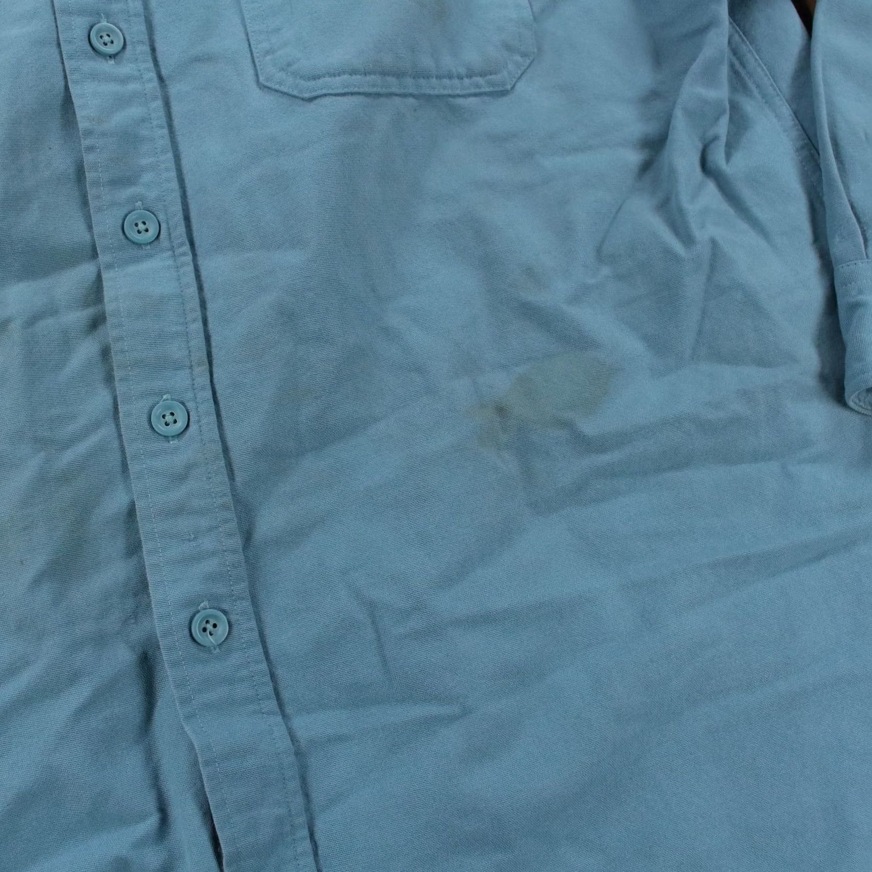Vintage VINTAGE LL BEAN men's flannel shirt XL blue chamois camp faded distressed Size US XL / EU 56 / 4 - 5 Thumbnail
