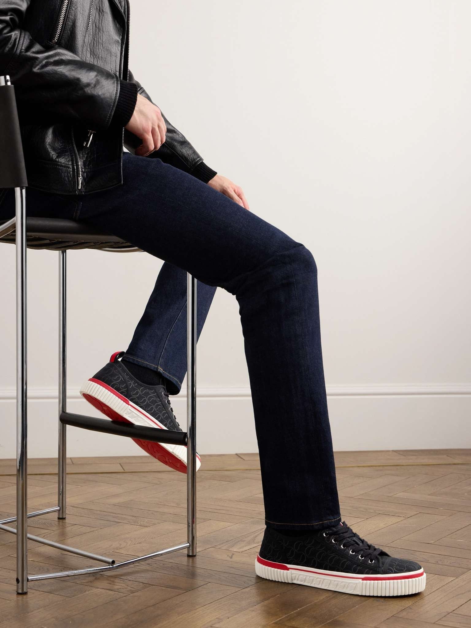 Christian Louboutin o1s1wg110225 Sneaker in Black Size US 12 / EU 45 - 2 Thumbnail