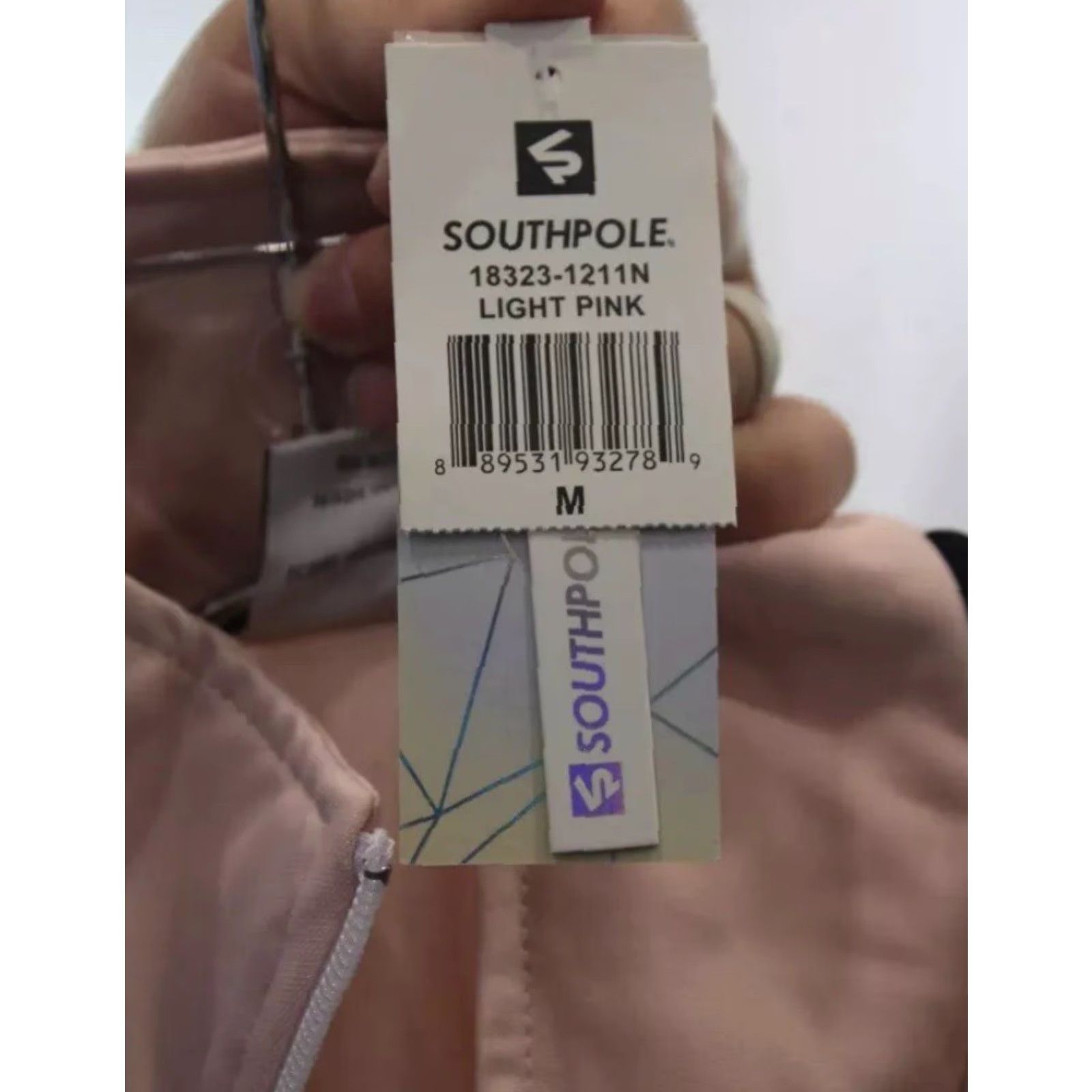 Southpole VINTAGE Southpole Light Pink Striped Full Zip Sweatshirt Women M Size M / US 6-8 / IT 42-44 - 3 Thumbnail