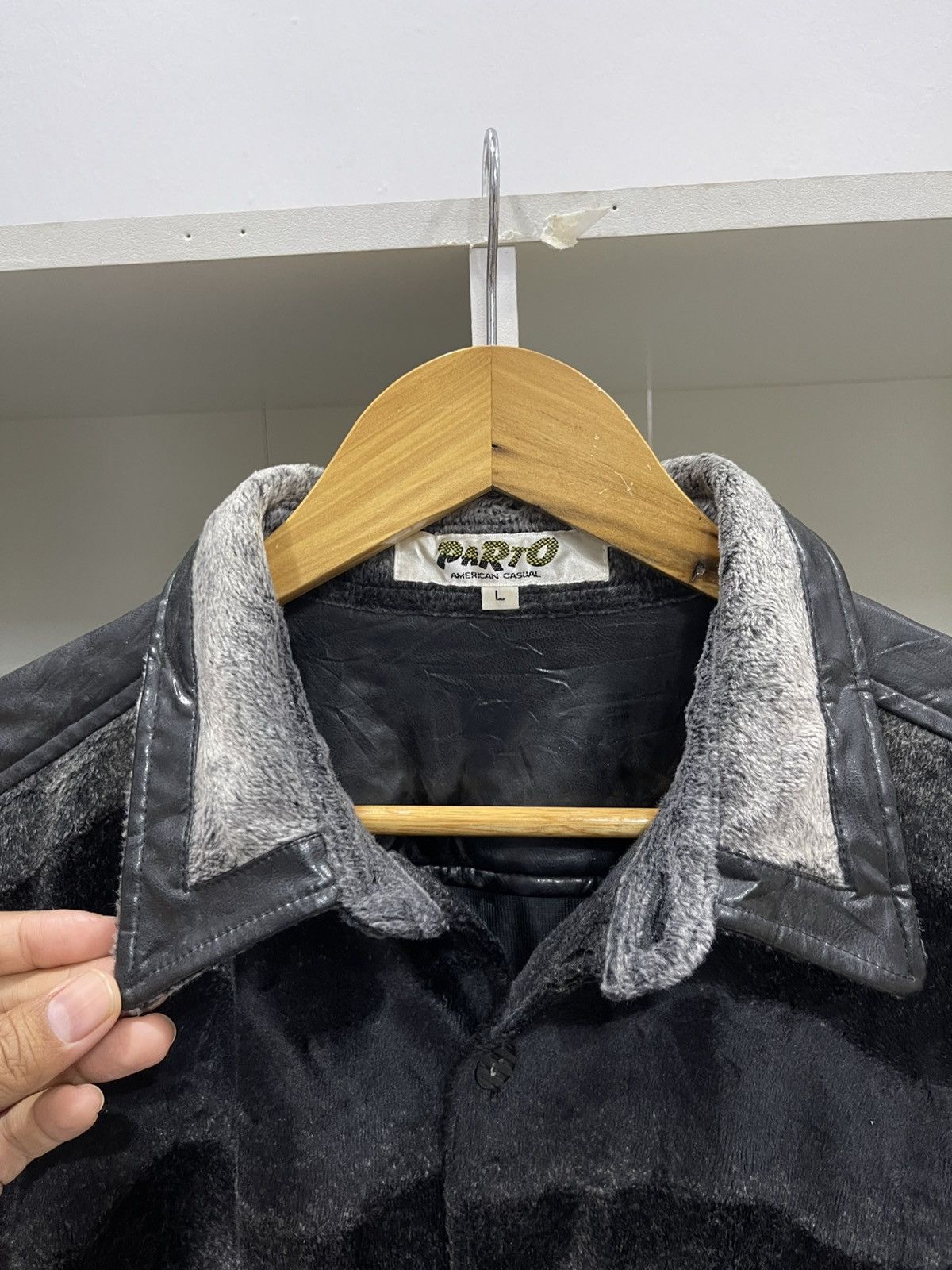 Japanese Brand Parto Fleece Button Up Size US L / EU 52-54 / 3 - 2 Thumbnail