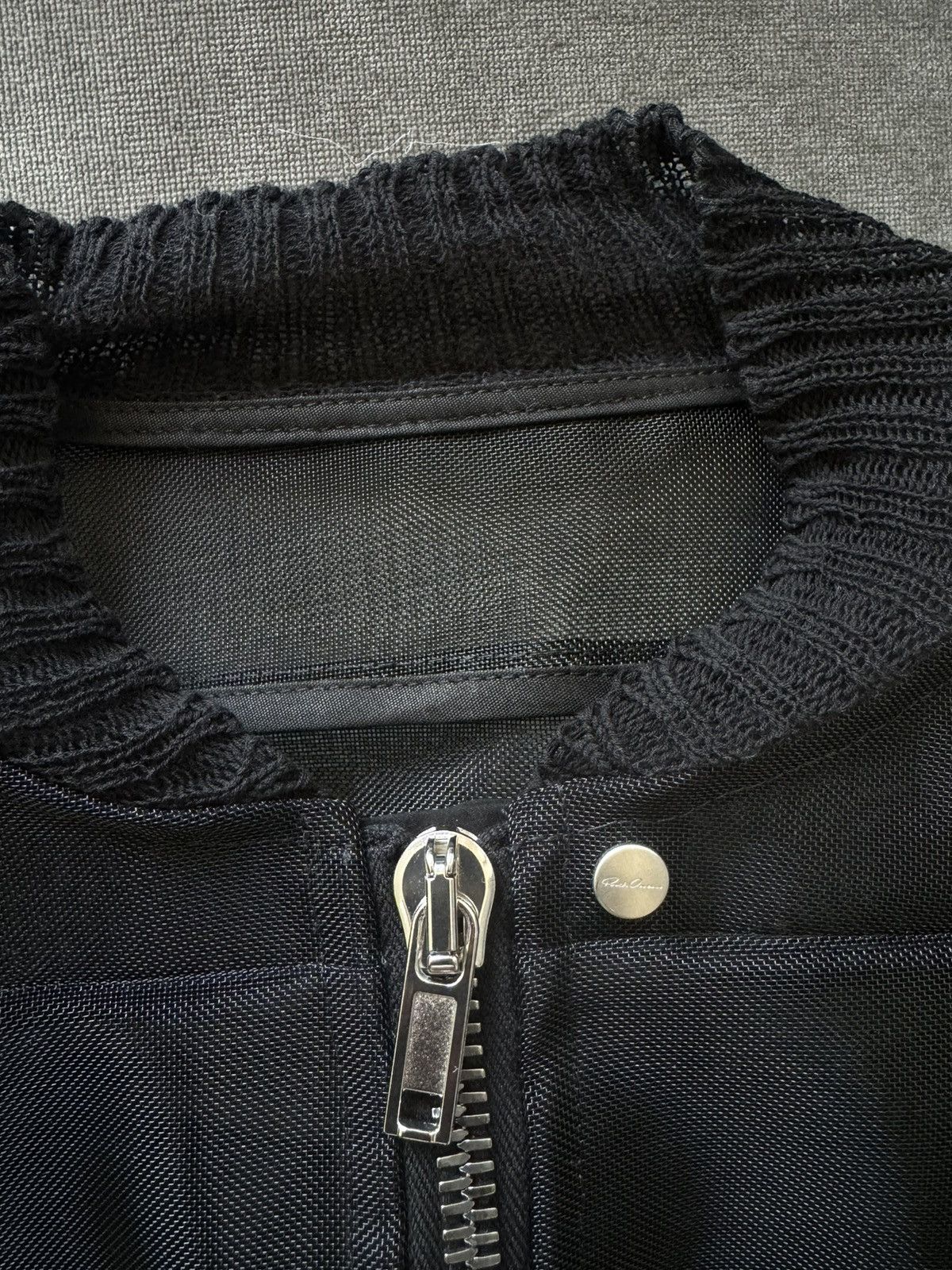 Rick Owens Rick Owen’s S/S 23 Black Girdered Bomber Size S / US 4 / IT 40 - 3 Thumbnail