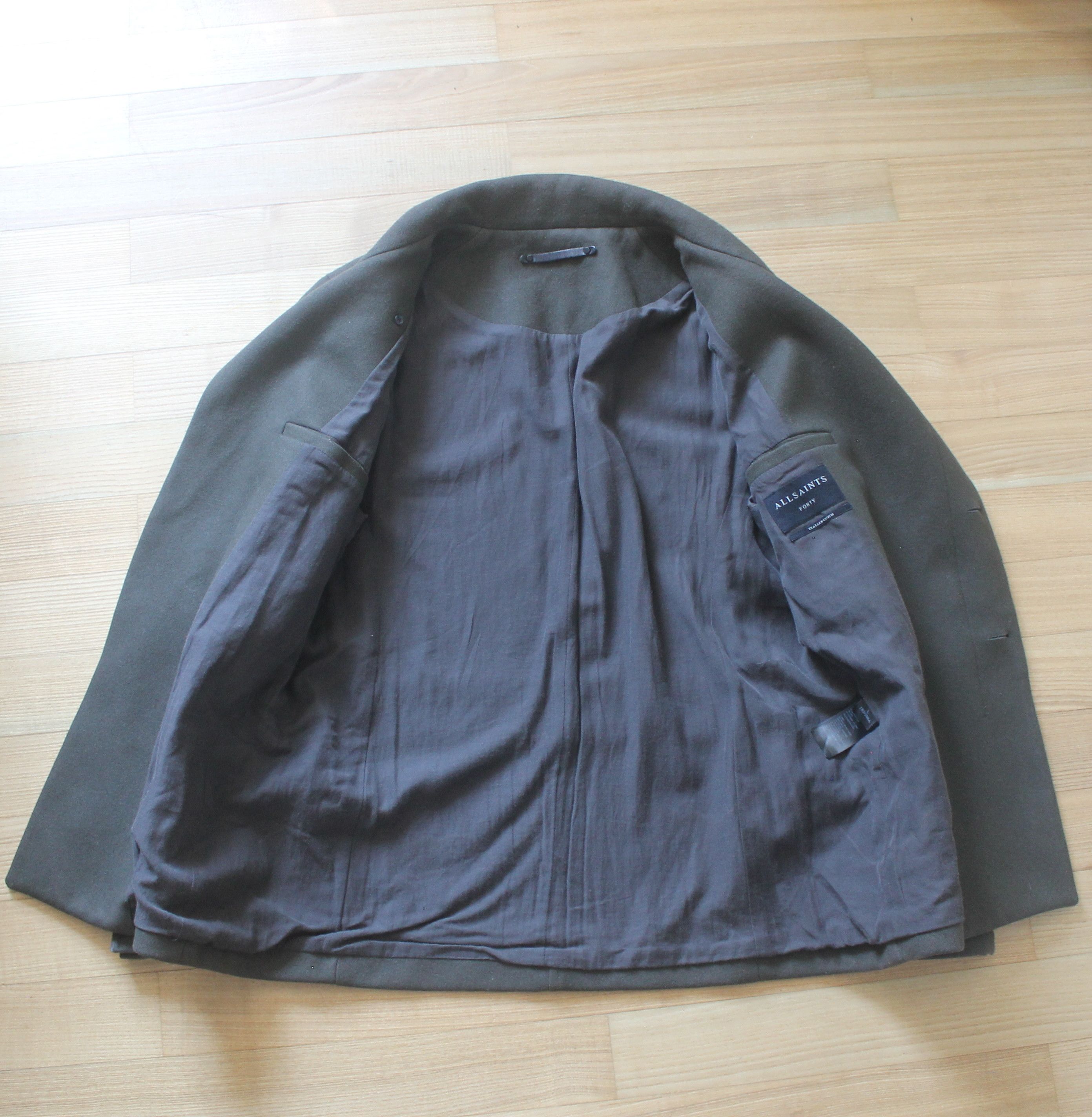 Allsaints Allsaints Wade Pea Coat Wool Jacket Size US L / EU 52-54 / 3 - 7 Thumbnail