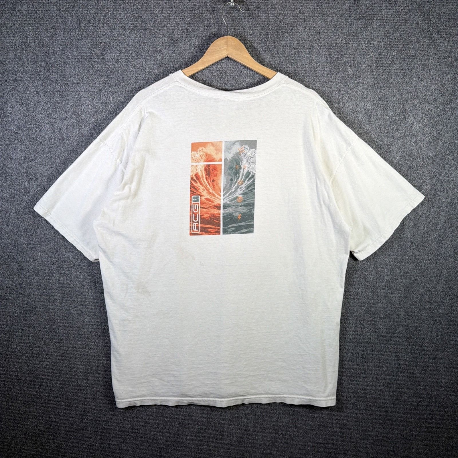 Nike ACG Vintage Nike ACG Shirt Mens XL White 90s Surf Waves Elements Size US XL / EU 56 / 4 - 2 Thumbnail