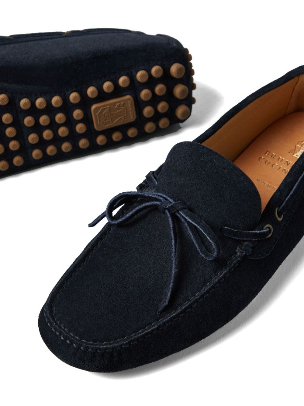 Brunello Cucinelli o1w1db10125 Loafers in Blue Size US 12 / EU 45 - 4 Thumbnail