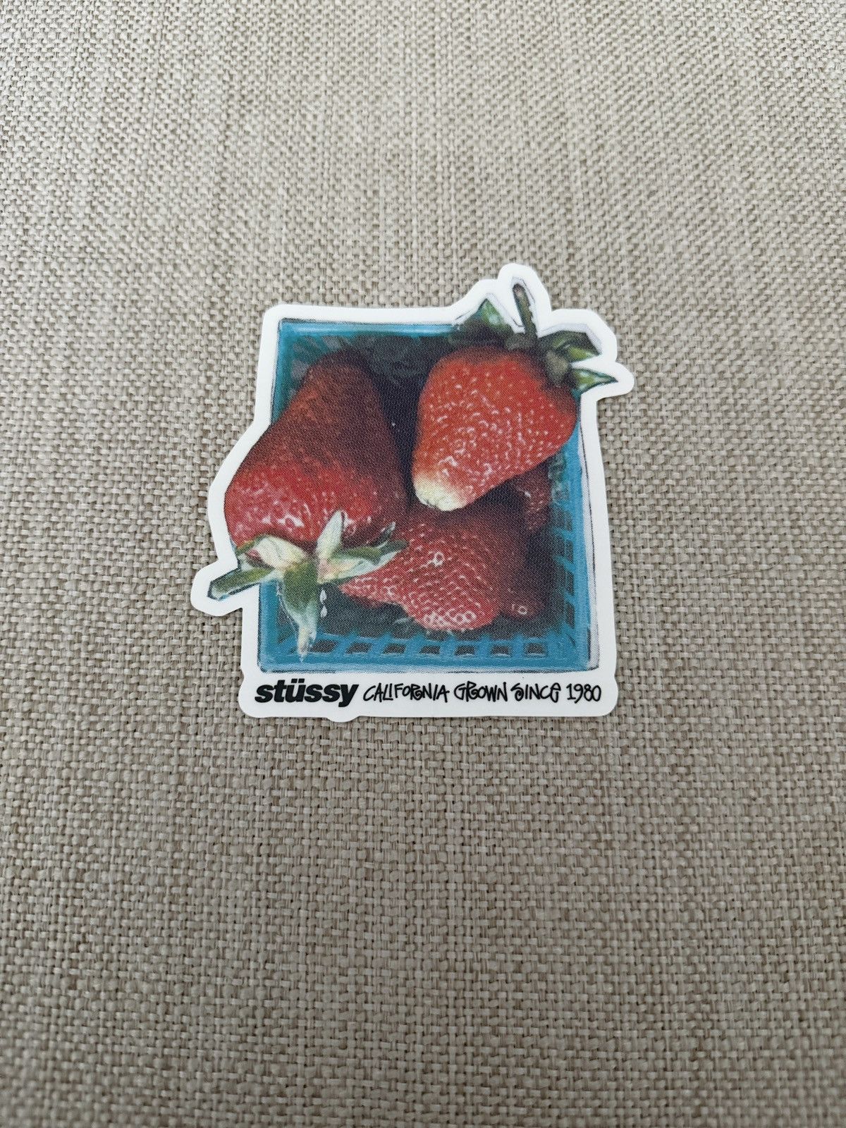 Other STEAL! 2024 Stussy Strawberry Basket Jumbo Logo Sticker Size ONE SIZE - 1 Thumbnail
