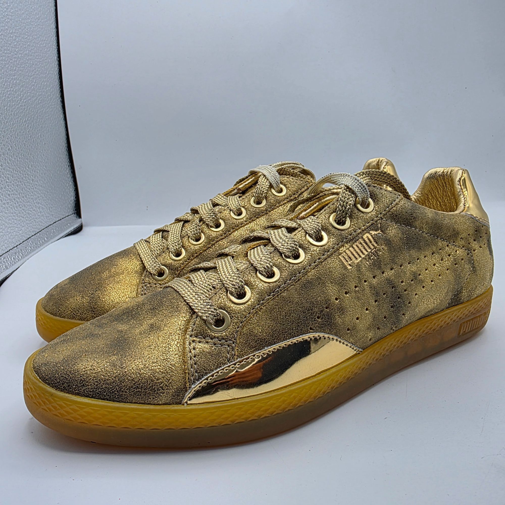Puma Puma Match Lo Gold Womens Size 8.5 Sneaker Shoes Casual Walk Size US 8.5 / IT 38.5 - 4 Thumbnail