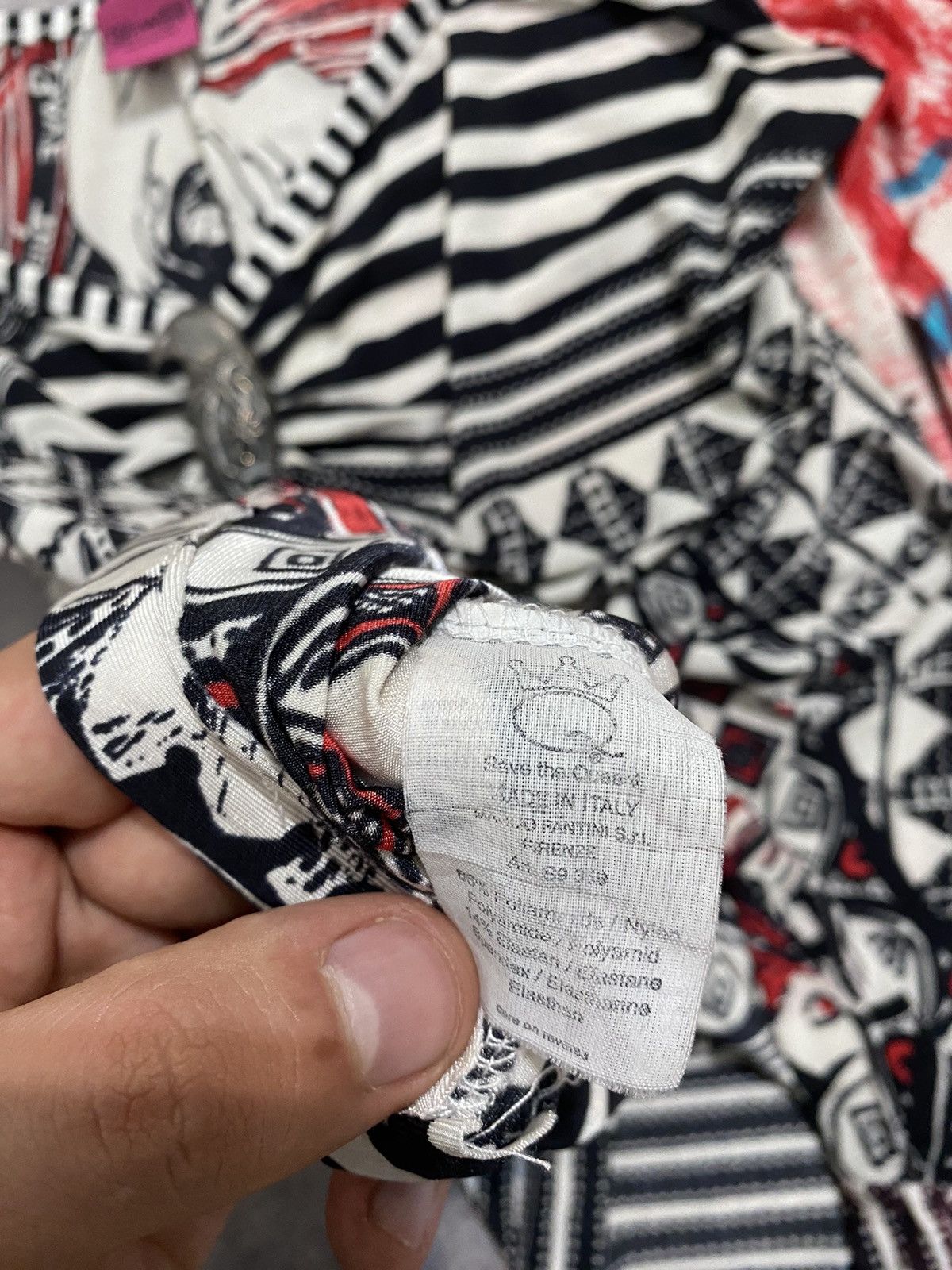 Other Save The Queen Blouse 3/4 Sleeve All Over Graphic Print Size XL / US 12-14 / IT 48-50 - 12 Thumbnail